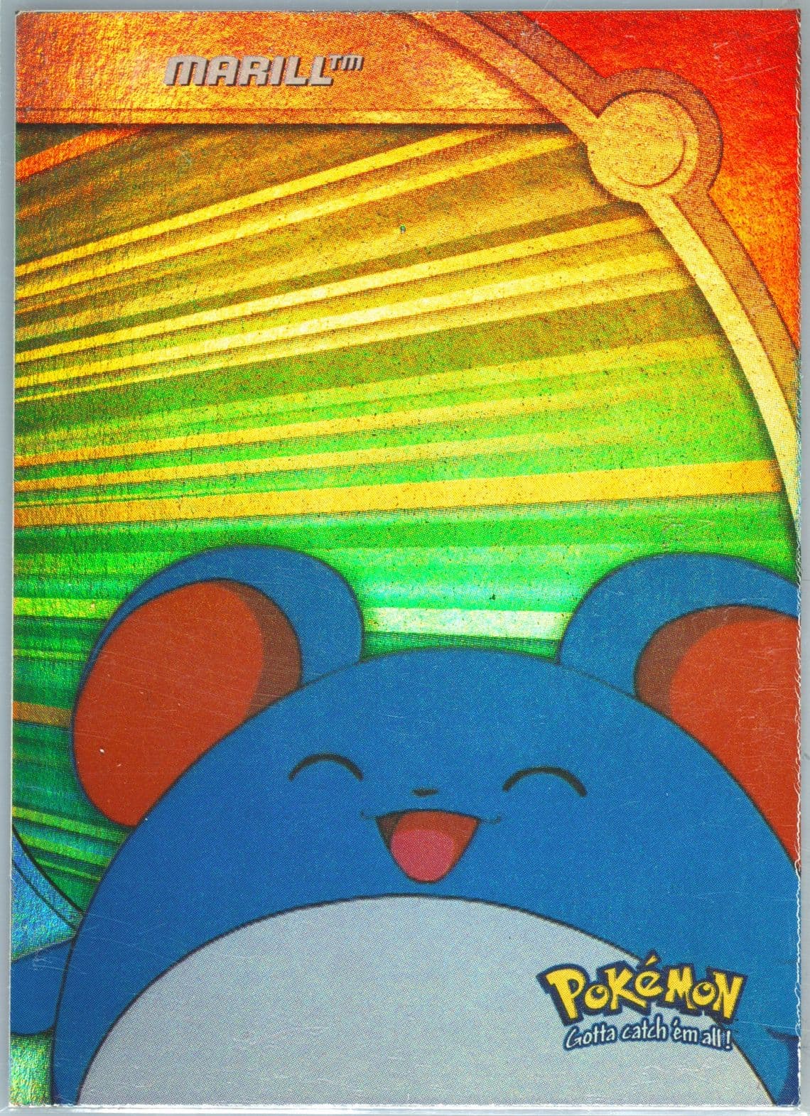 Marill Rainbow Foil (HV15) 2000 Topps Pokemon TV Animation Series 3 Heroes & Villains