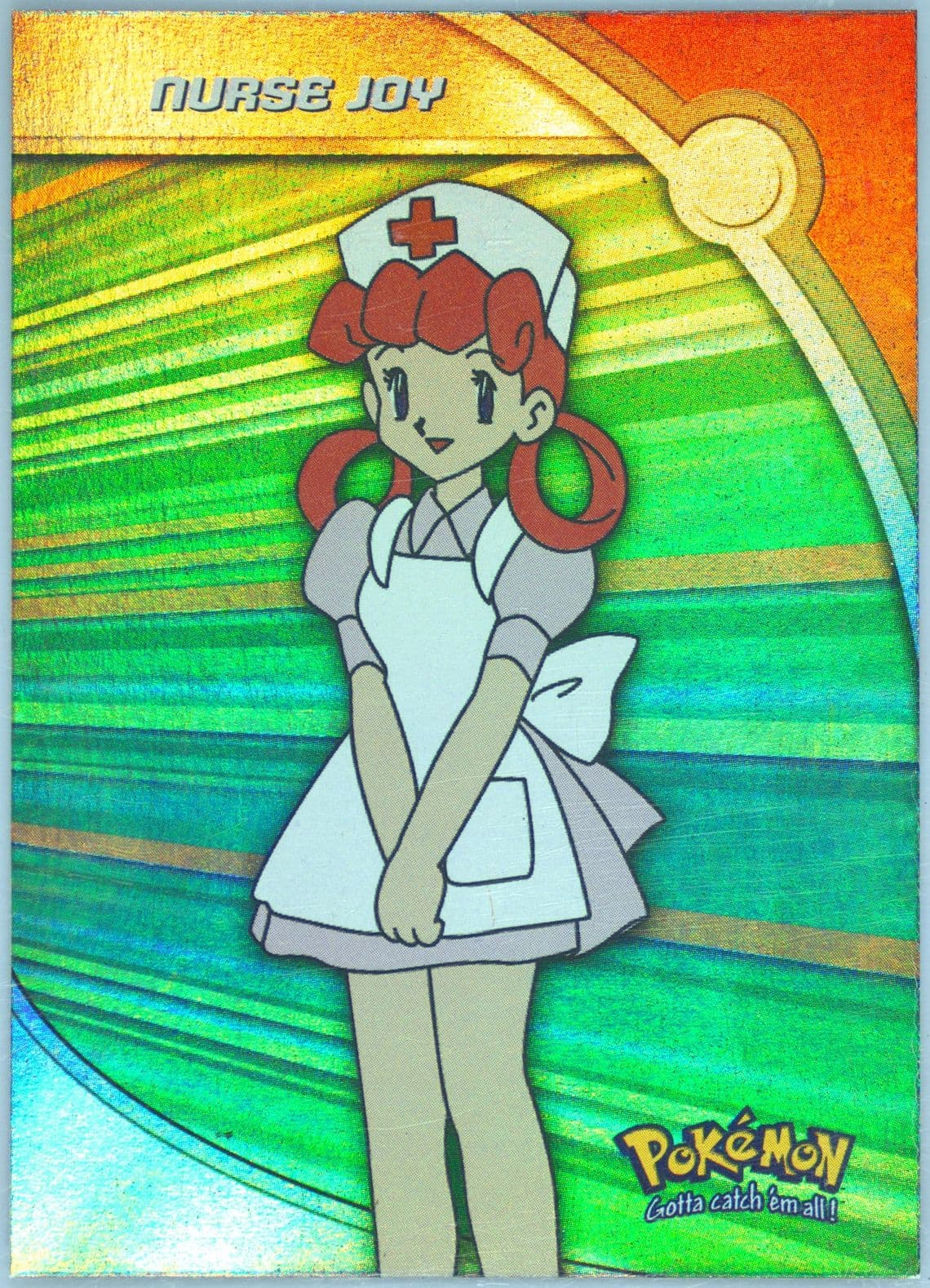 Nurse Joy Rainbow Foil (HV16) 2000 Topps Pokemon TV Animation Series 3 Heroes & Villains