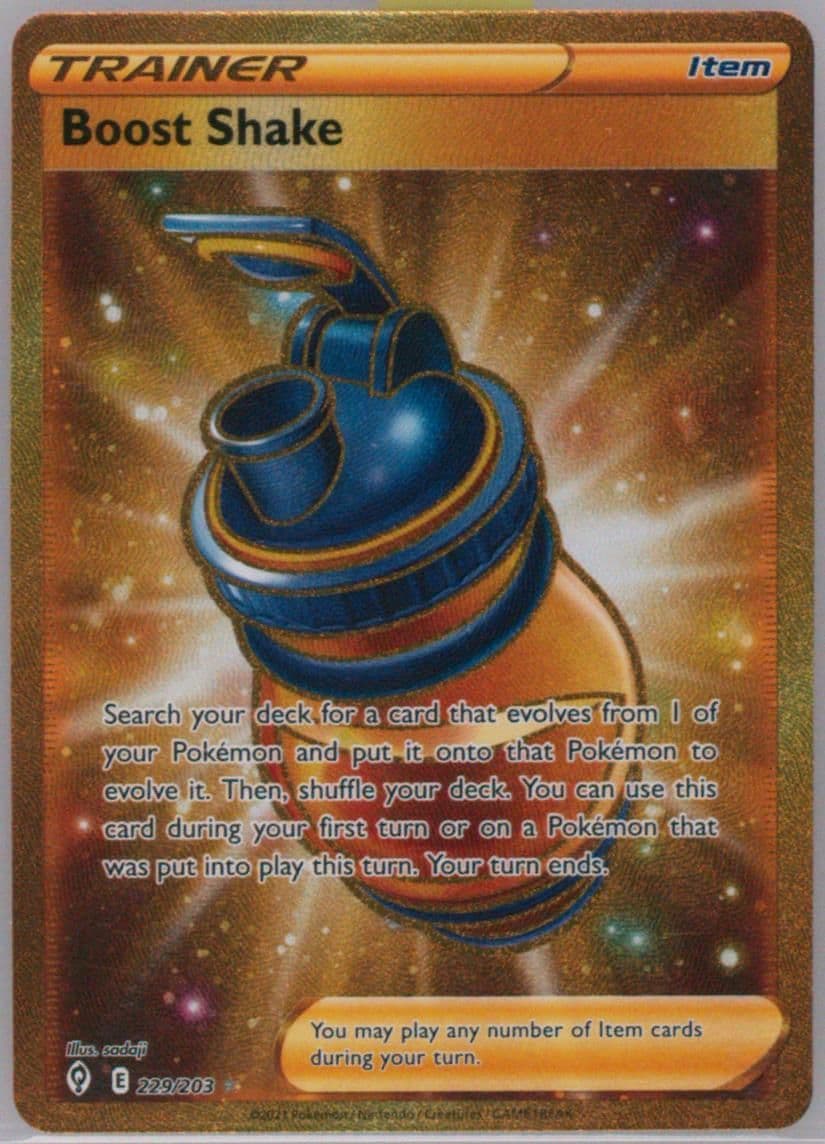 Full Art/Boost Shake Secret (229) 2021 Pokemon Sword & Shield Evolving Skies