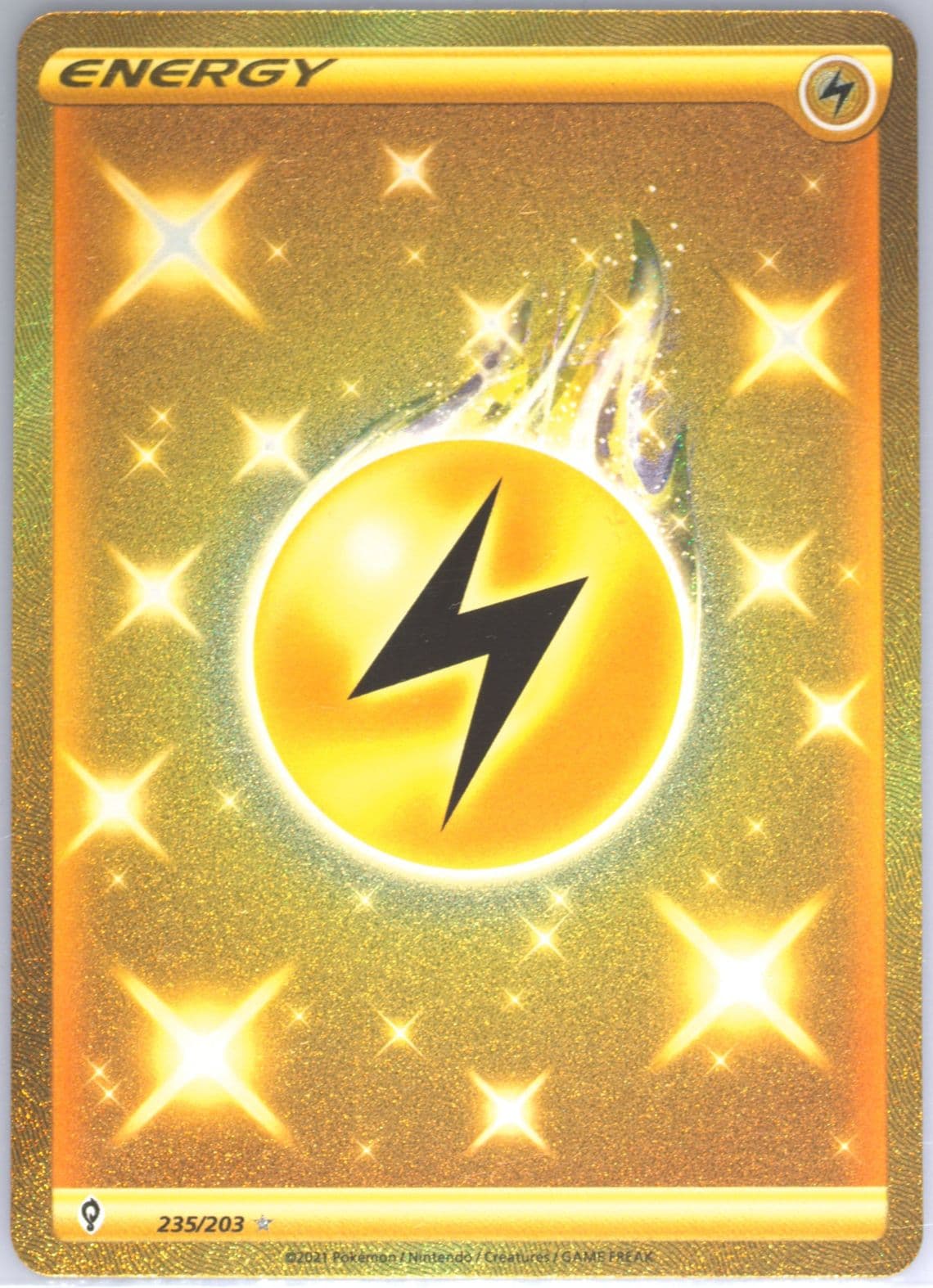 Lightning Energy Secret (235) 2021 Pokemon Sword & Shield Evolving Skies