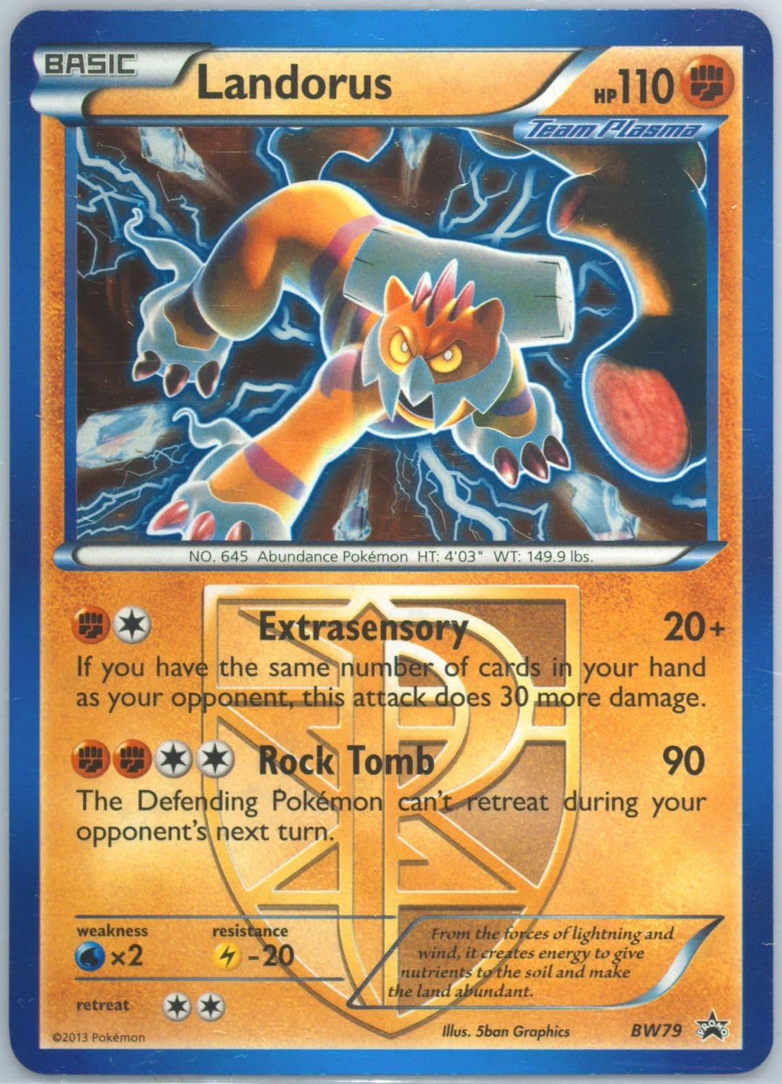 Landorus-Holo (BW79) 2013 Pokemon Black & White Promo