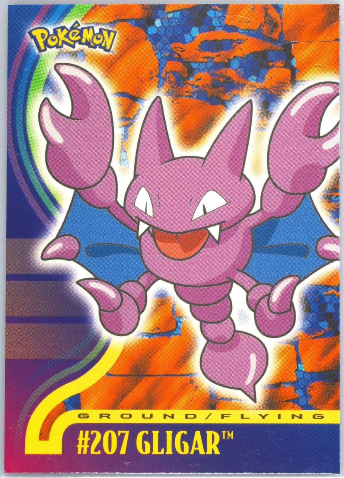 Gligar (207) 2001 Topps Pokemon Johto Series 1
