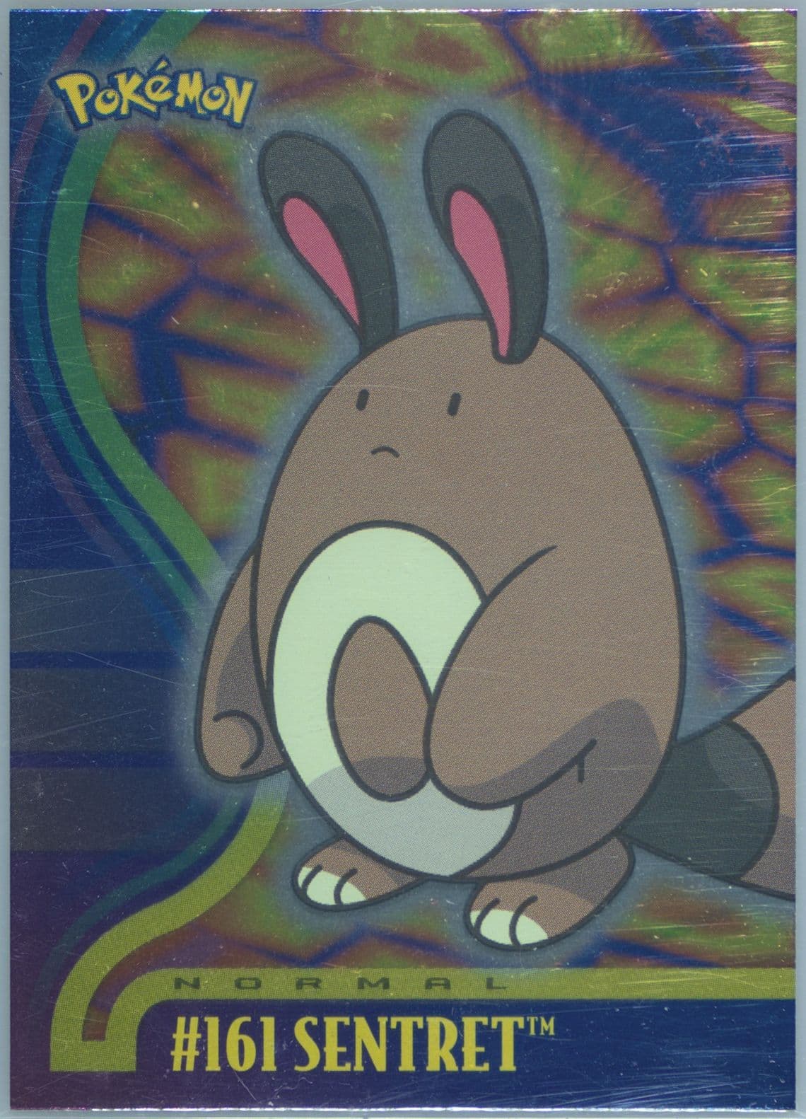 Sentret Foil (161) 2001 Topps Pokemon Johto Series 1