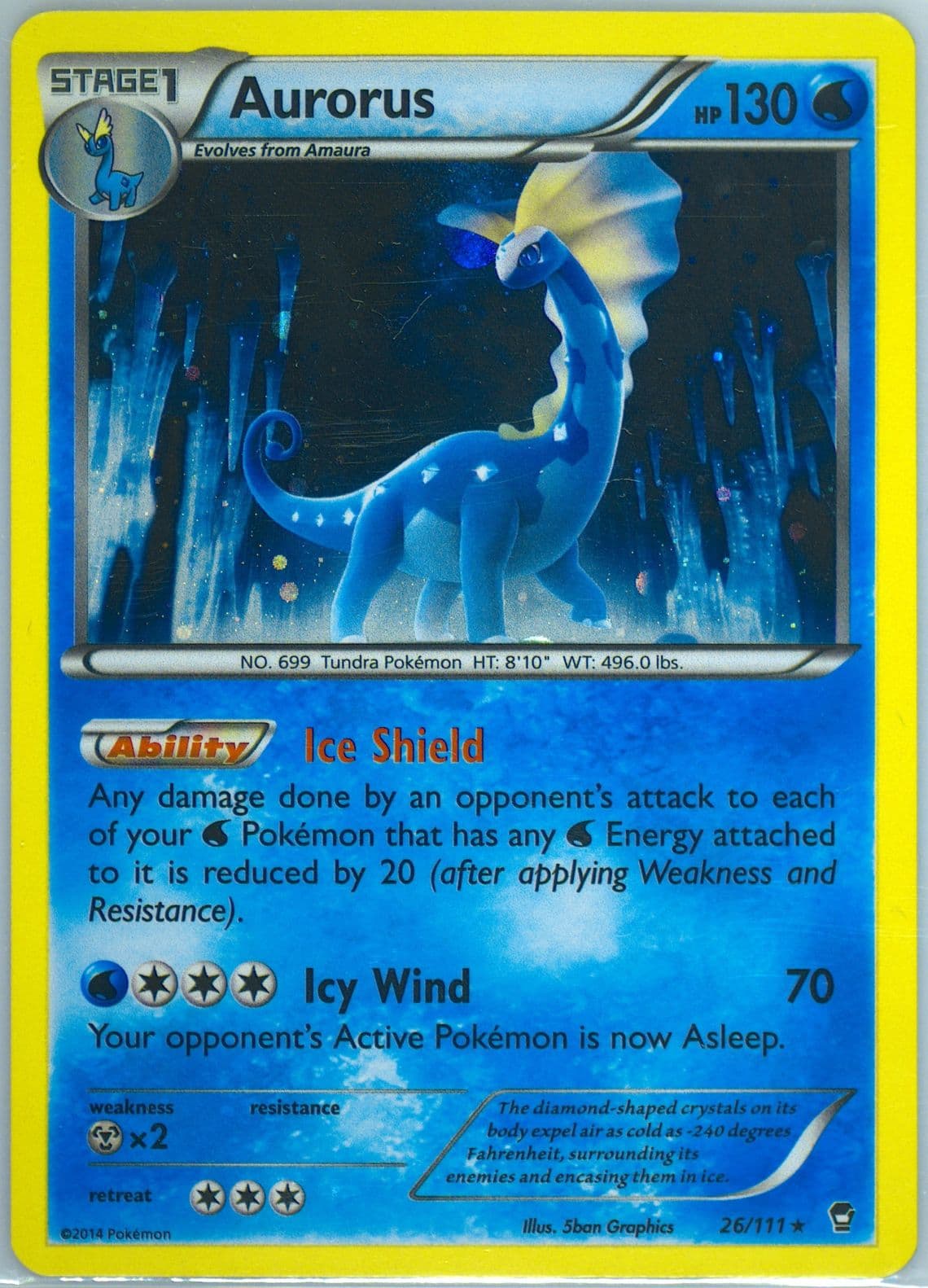 Aurorus-Holo Cosmos-Ancient Power Box (26) 2014 Pokemon XY Furious Fists