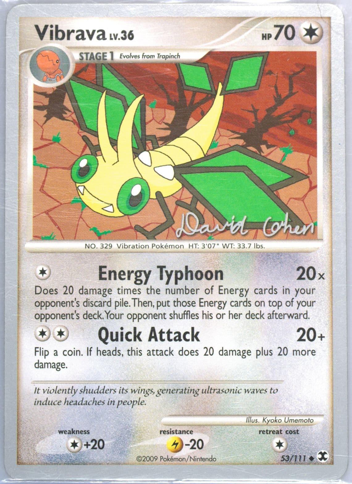 Vibrava Stallgon (53) 2009 Pokemon World Championships Promo