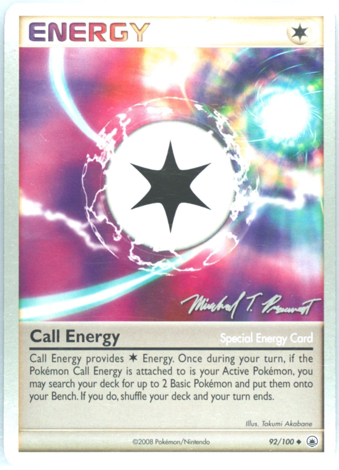 Call Energy Boltevoir (92) 2010 Pokemon World Championships Promo