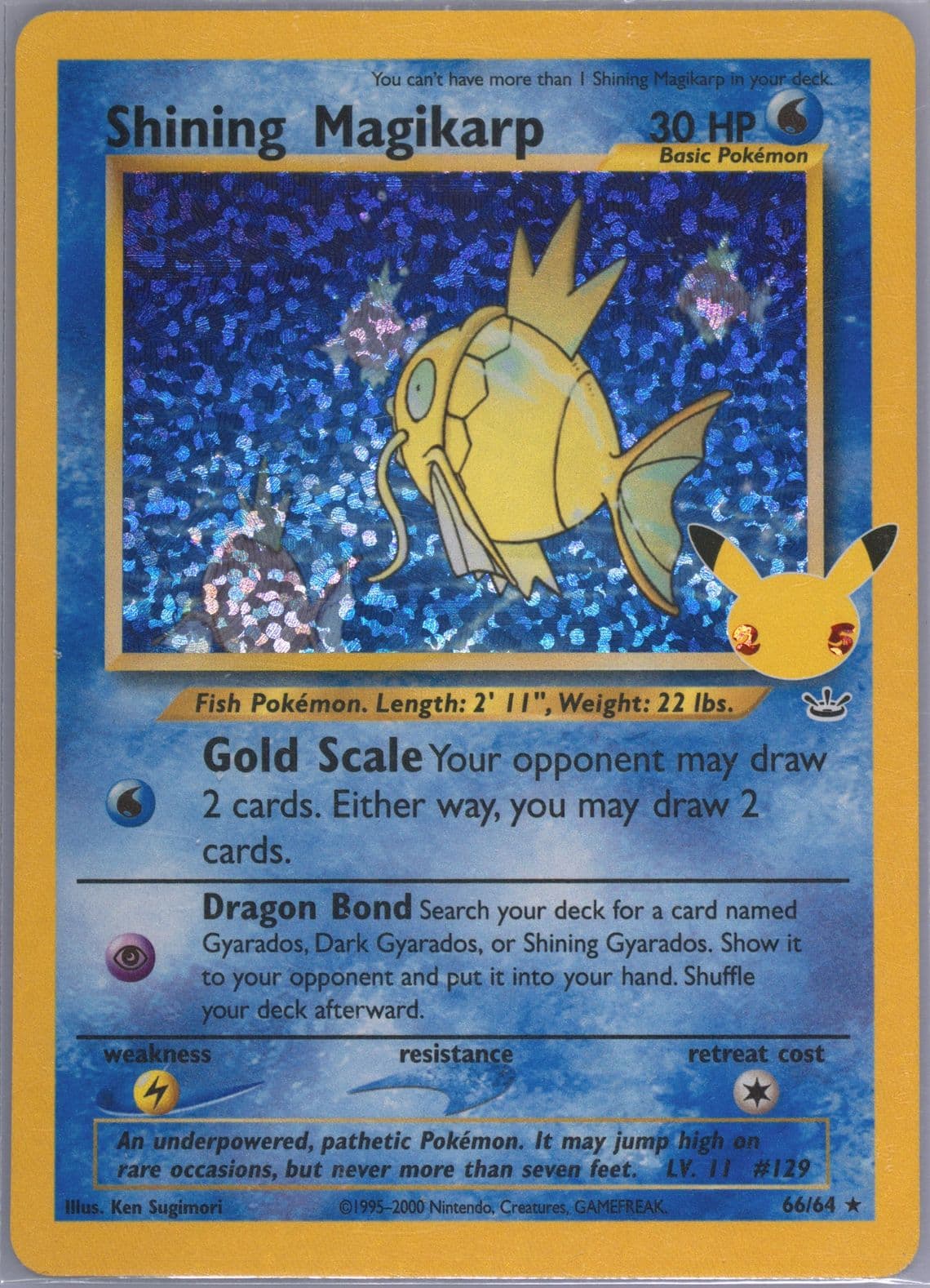 Shining Magikarp-Holo (66) 2021 Pokemon Celebrations Classic Collection
