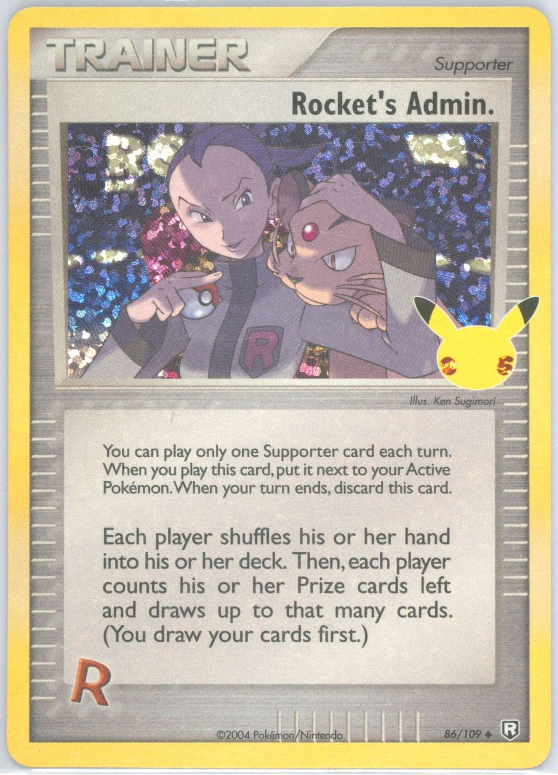 Rocket's Admin-Holo (86) 2021 Pokemon Celebrations Classic Collection
