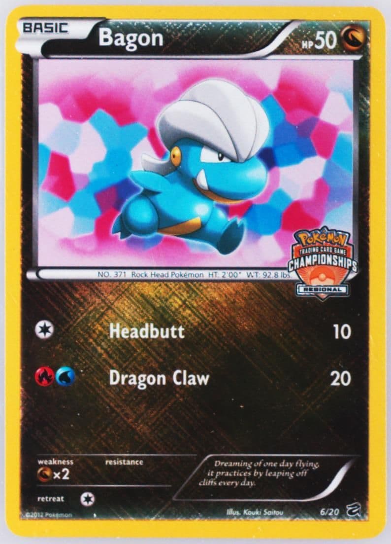 Bagon-Holo Crosshatch-2013 Autumn Region Championships (6) 2012 Pokemon Black & White Dragon Vault