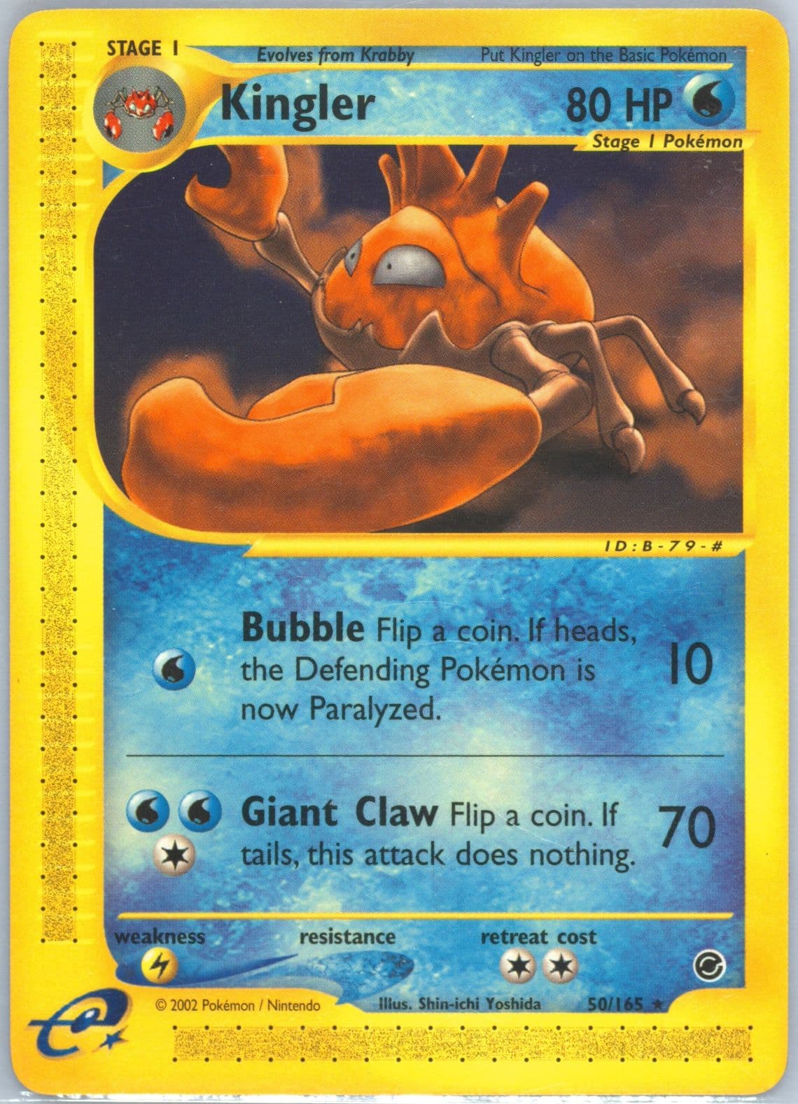 Kingler (50) 2002 Pokemon Expedition