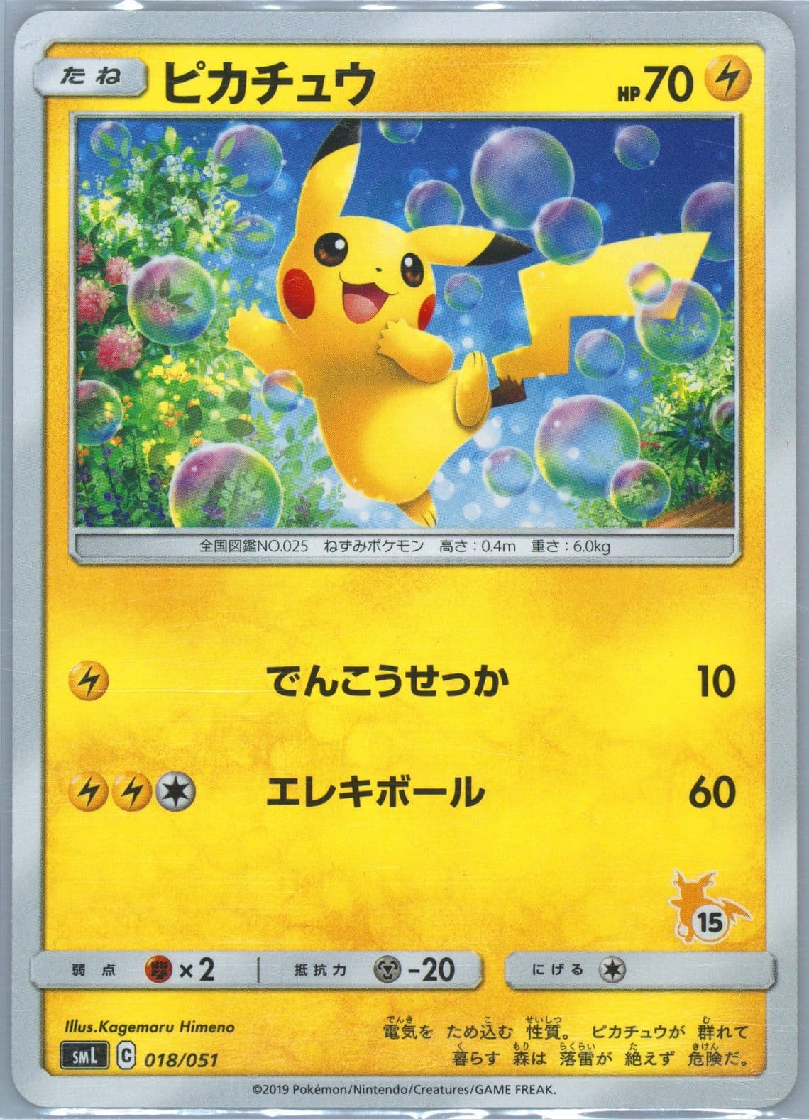 Pikachu Raichu Deck #15 (18) 2019 Pokemon Japanese Family Pokemon Card Game