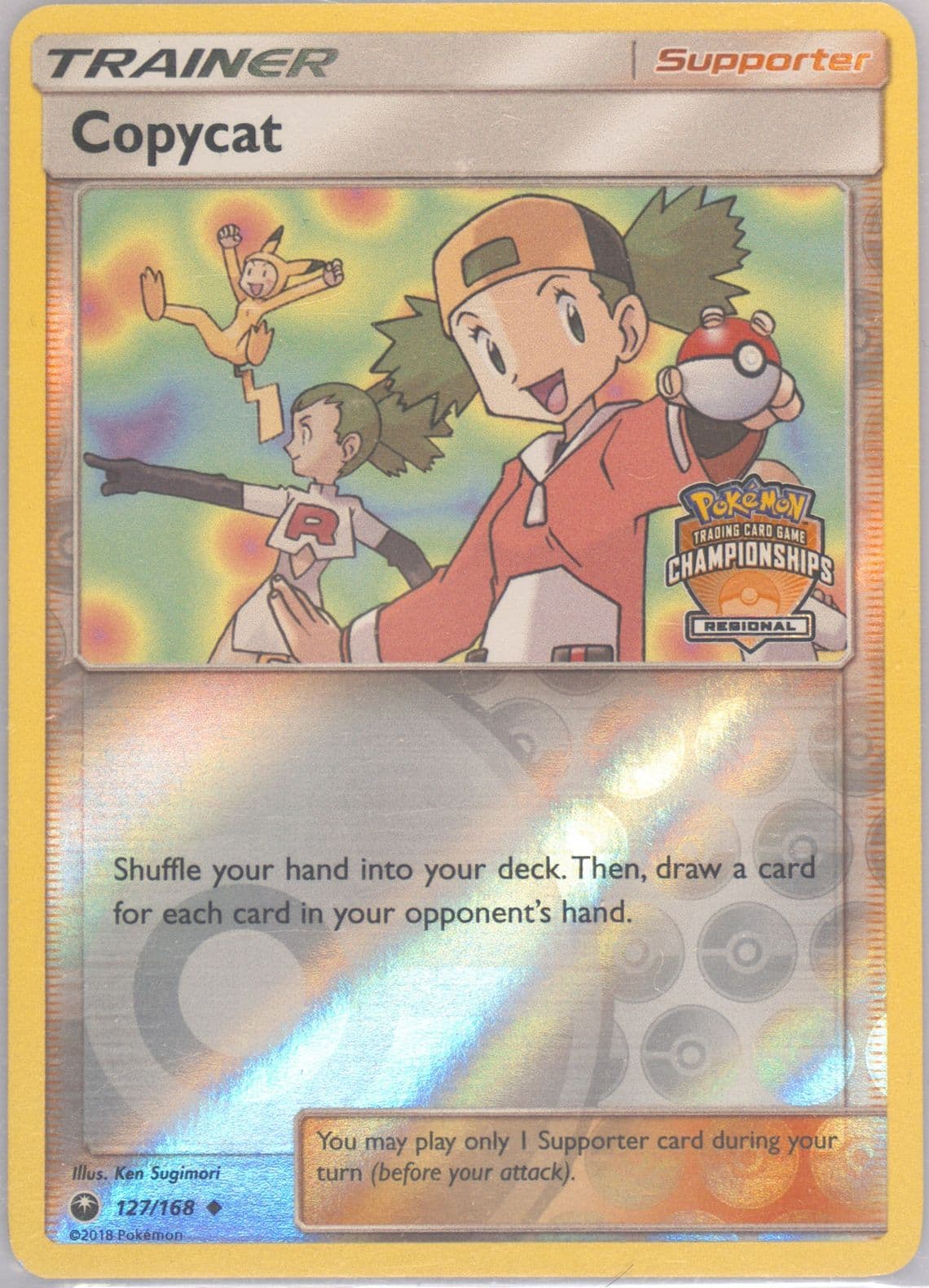 Copycat-Reverse Foil Regional Champions (127) 2018 Pokemon Sun & Moon Celestial Storm