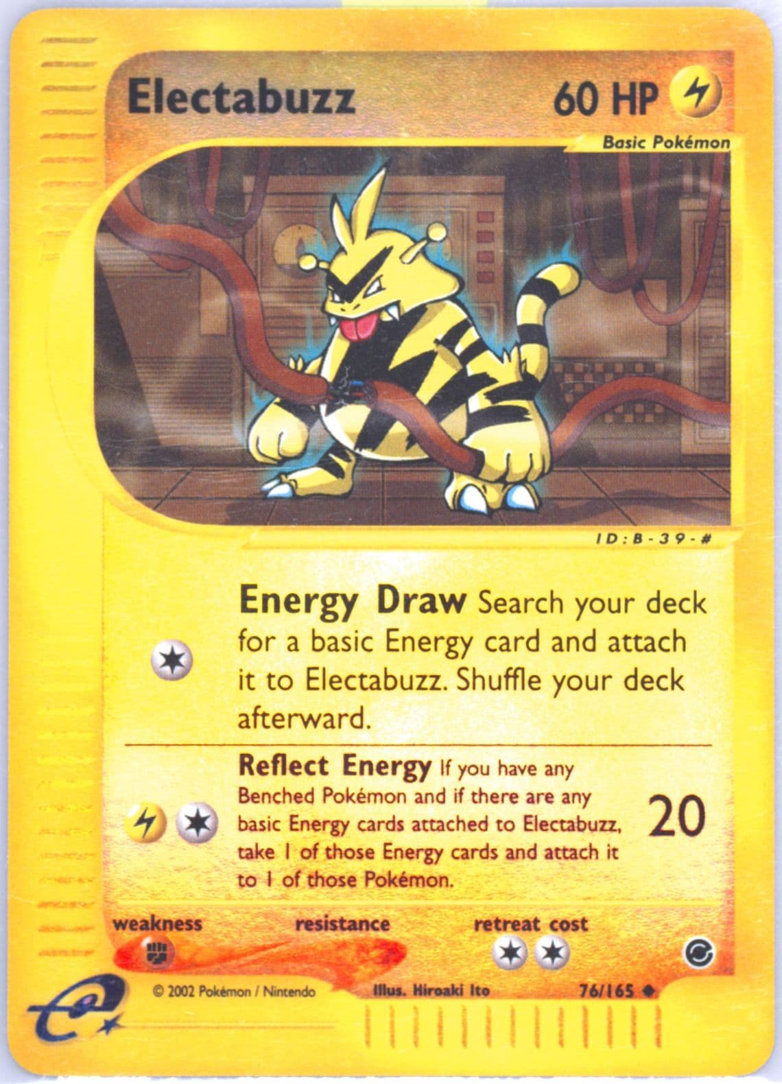 Electabuzz-Reverse Foil (76) 2002 Pokemon Expedition