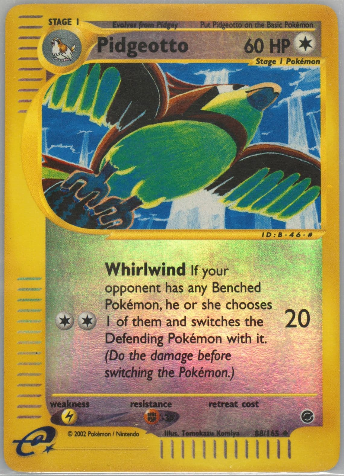 Pidgeotto-Reverse Foil (88) 2002 Pokemon Expedition