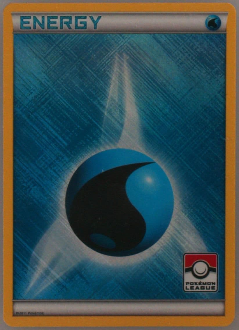Water Energy-Holo Crosshatch-Play! Pokemon 2011 Pokemon League Play! Promo