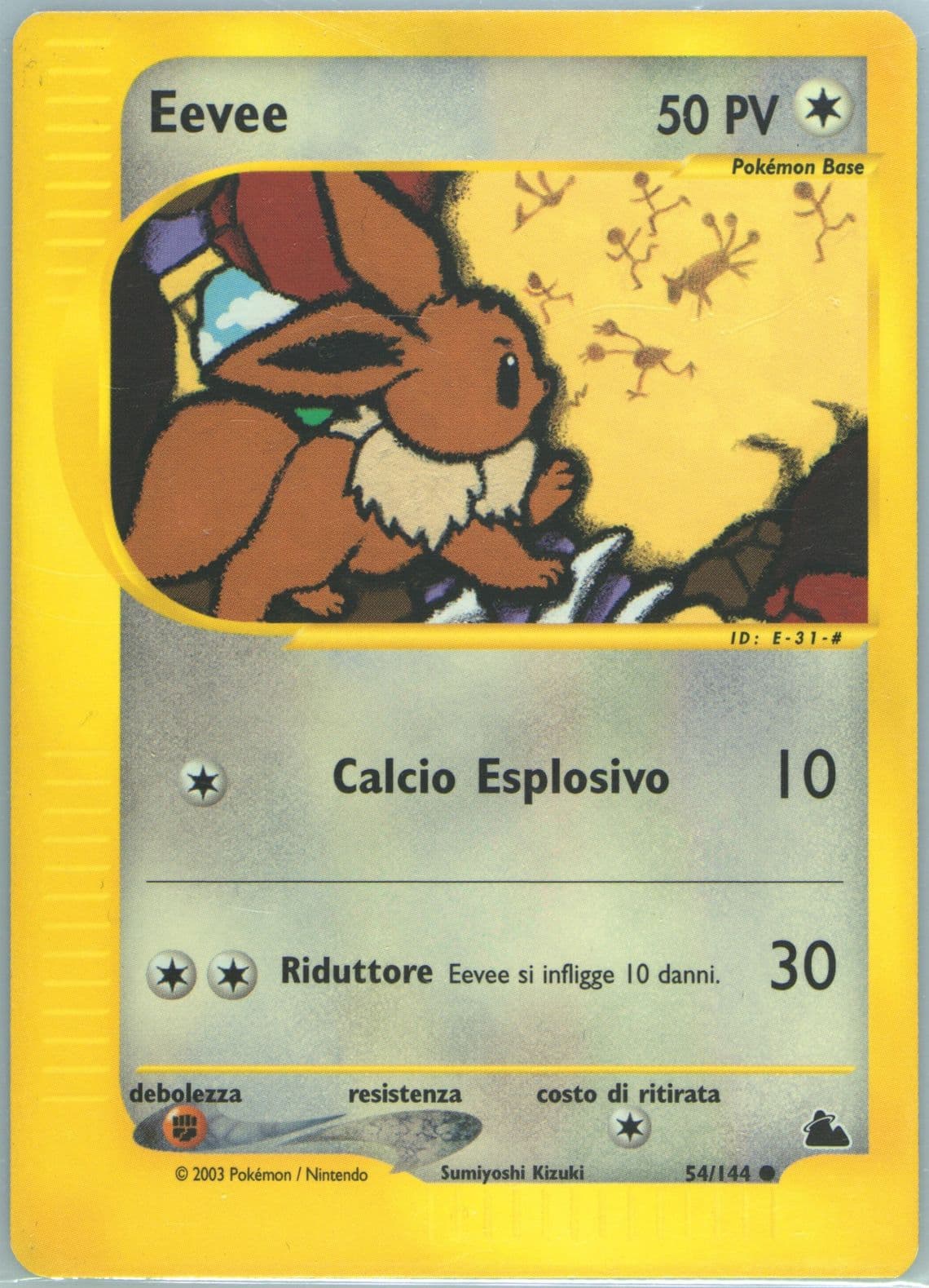 Eevee Italian (54) 2003 Pokemon Skyridge