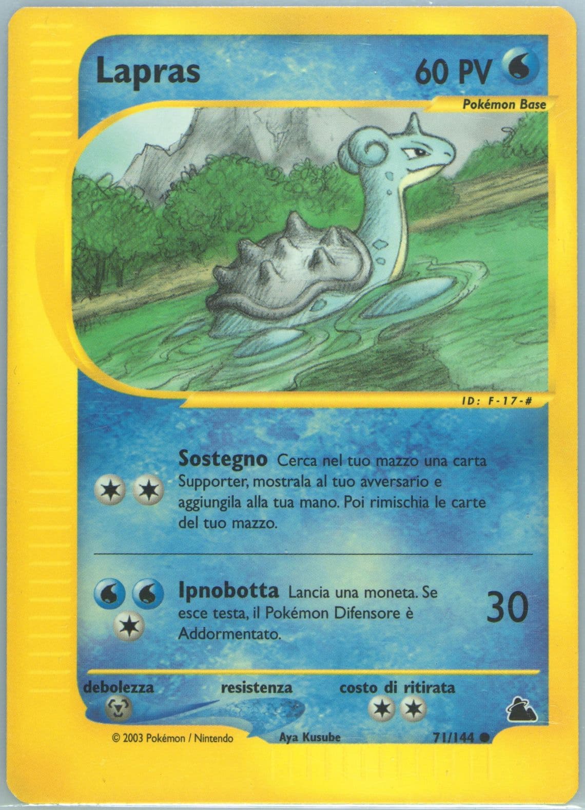 Lapras Italian (71) 2003 Pokemon Skyridge
