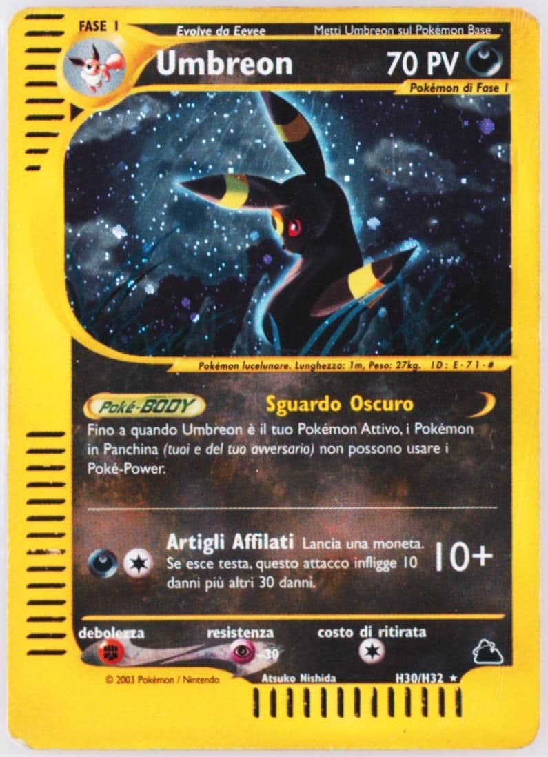 Umbreon-Holo Italian (H30) 2003 Pokemon Skyridge