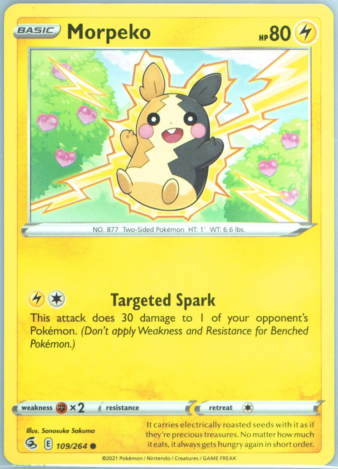 Morpeko (109) 2021 Pokemon Sword & Shield Fusion Strike