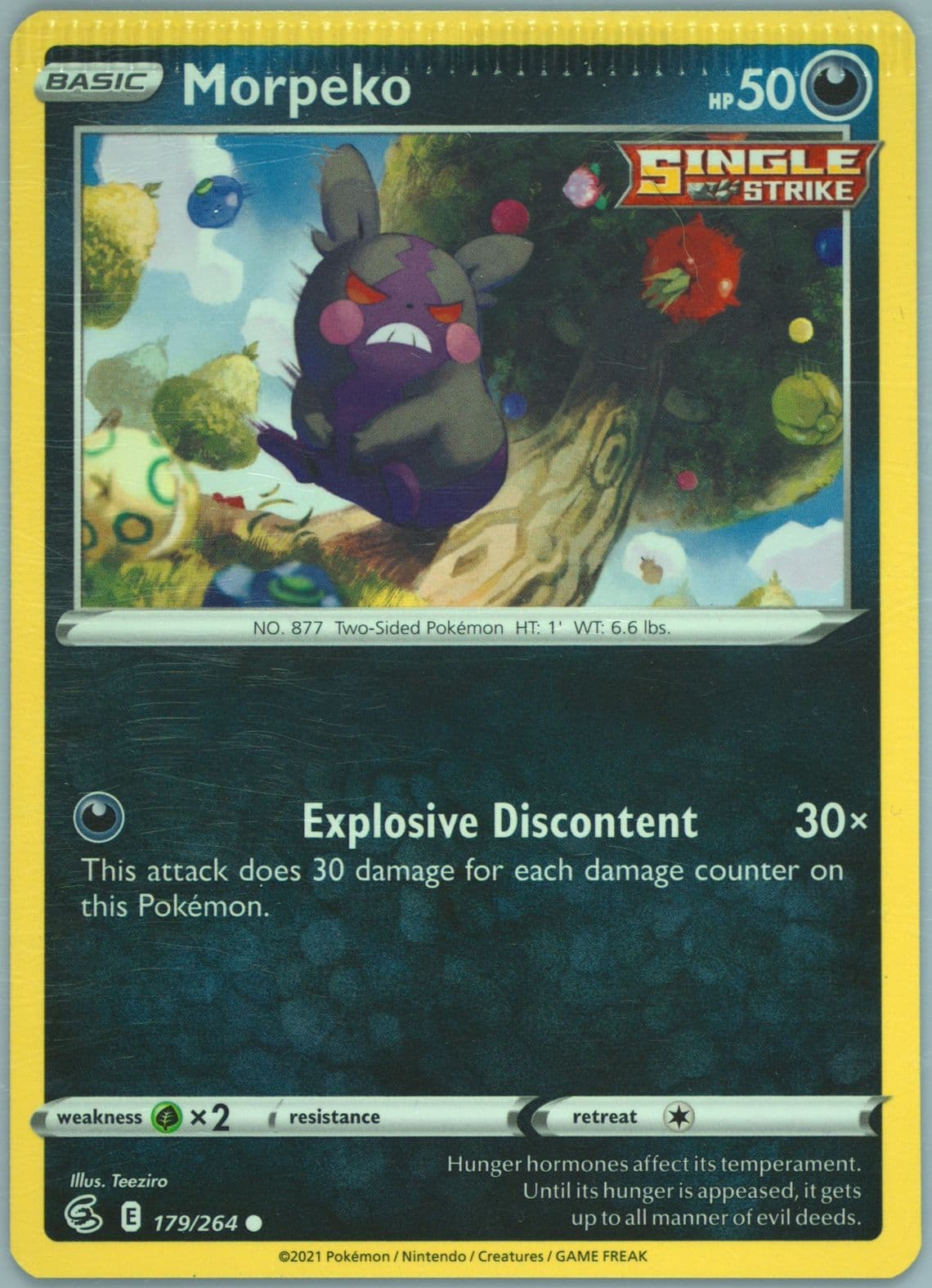 Morpeko (179) 2021 Pokemon Sword & Shield Fusion Strike