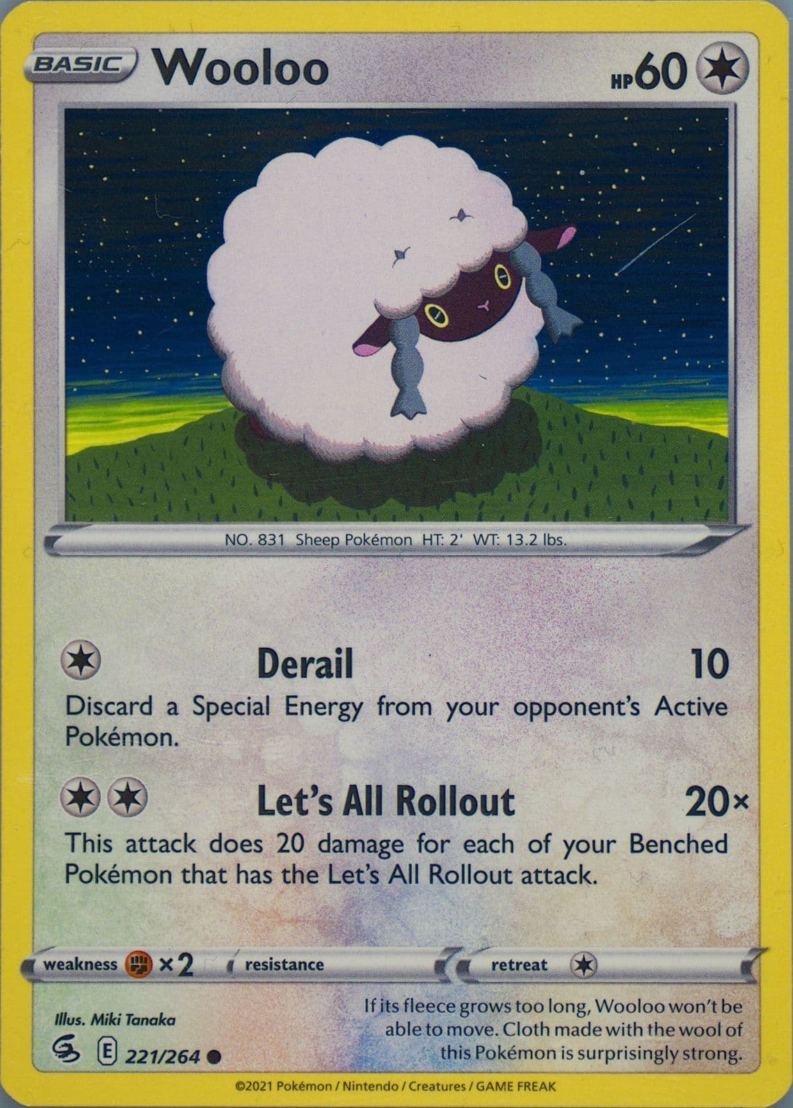 Wooloo (221) 2021 Pokemon Sword & Shield Fusion Strike