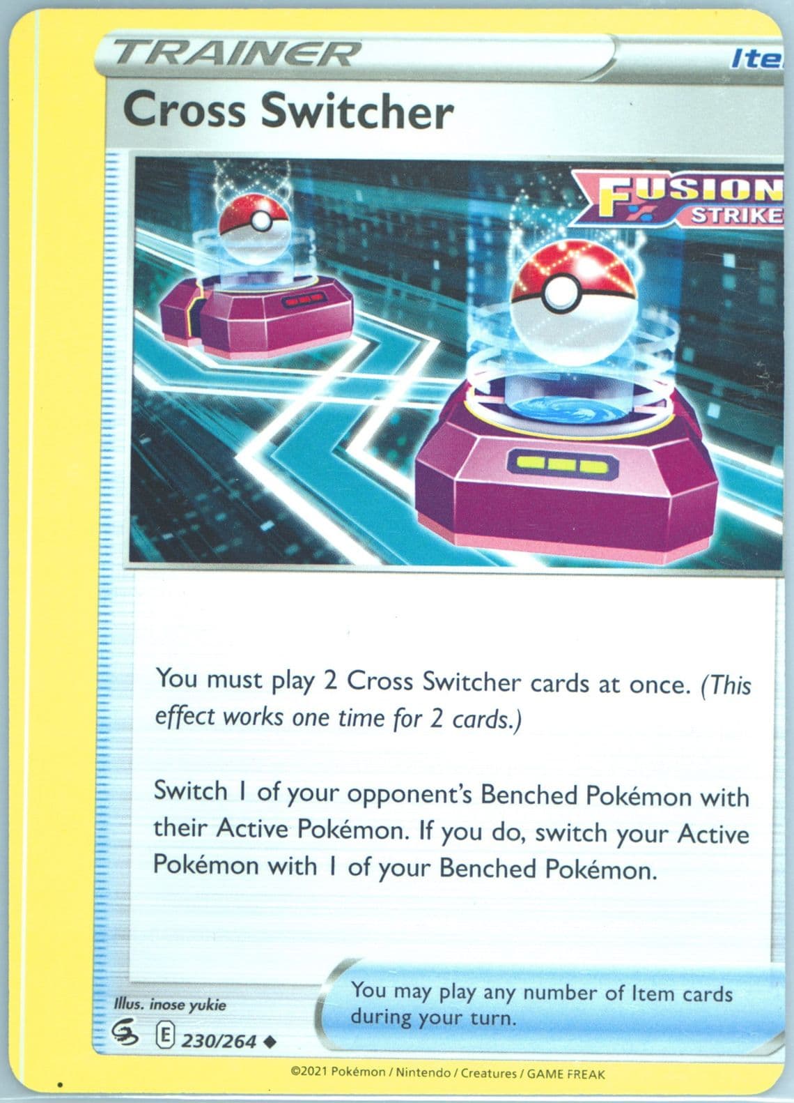 Cross Switcher (230) 2021 Pokemon Sword & Shield Fusion Strike