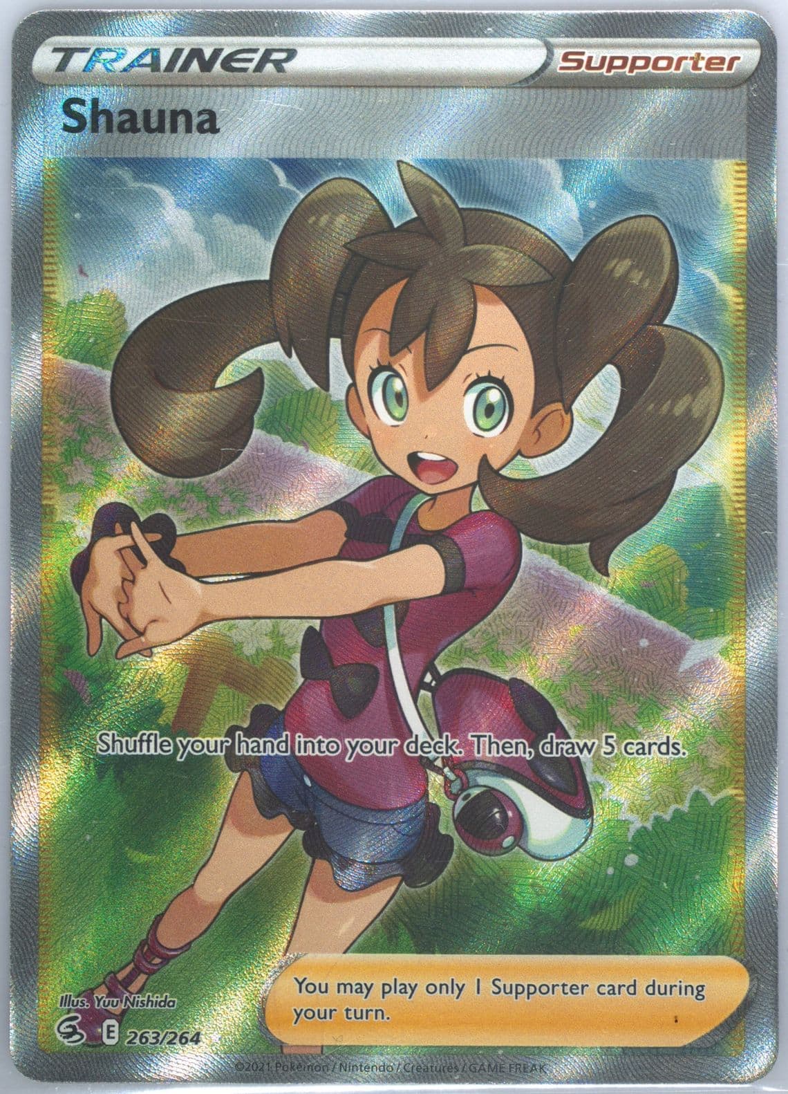 Full Art/Shauna (263) 2021 Pokemon Sword & Shield Fusion Strike