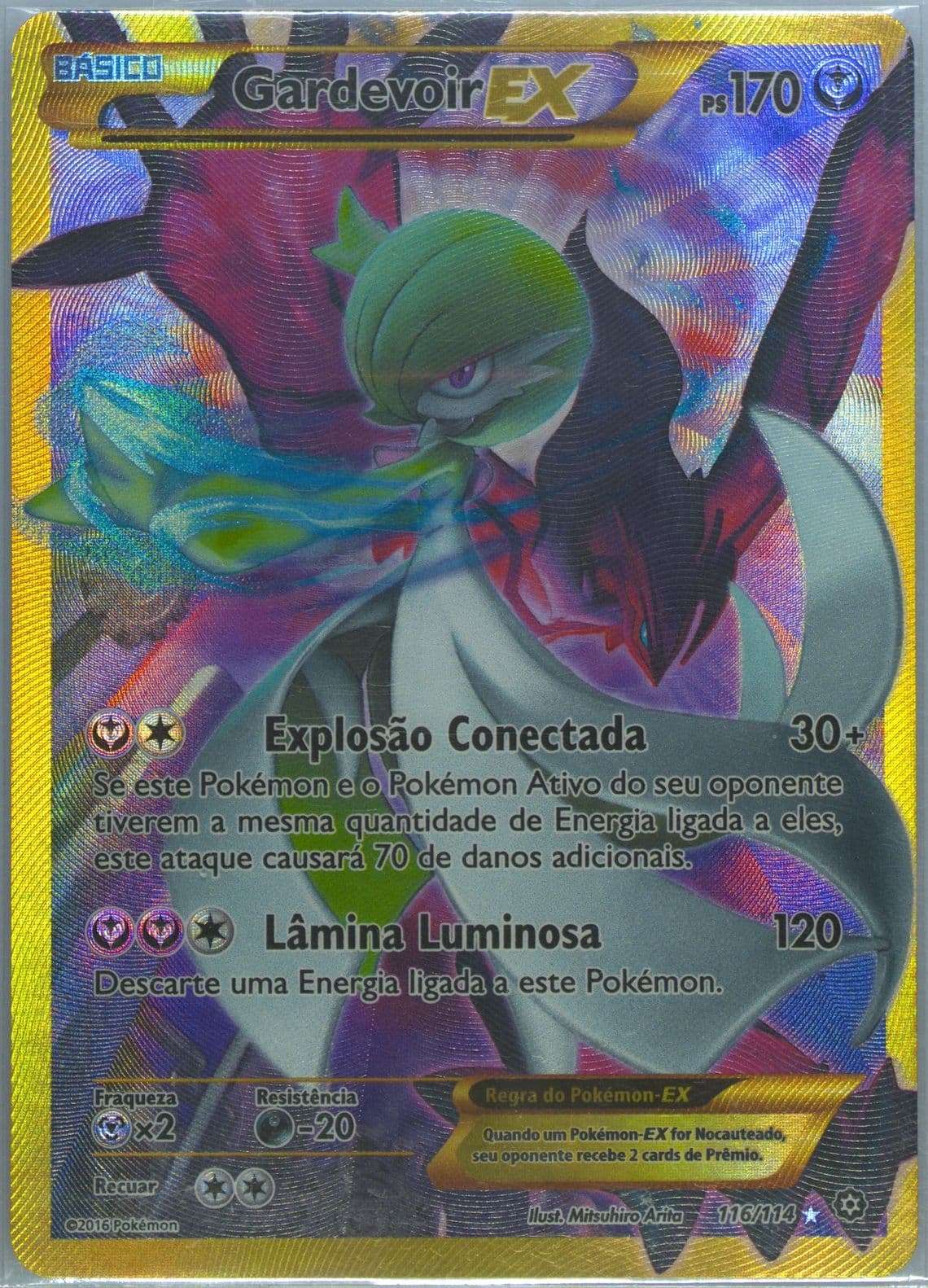 Full Art/Gardevoir EX Portuguese-Secret (116) 2016 Pokemon XY Steam Siege