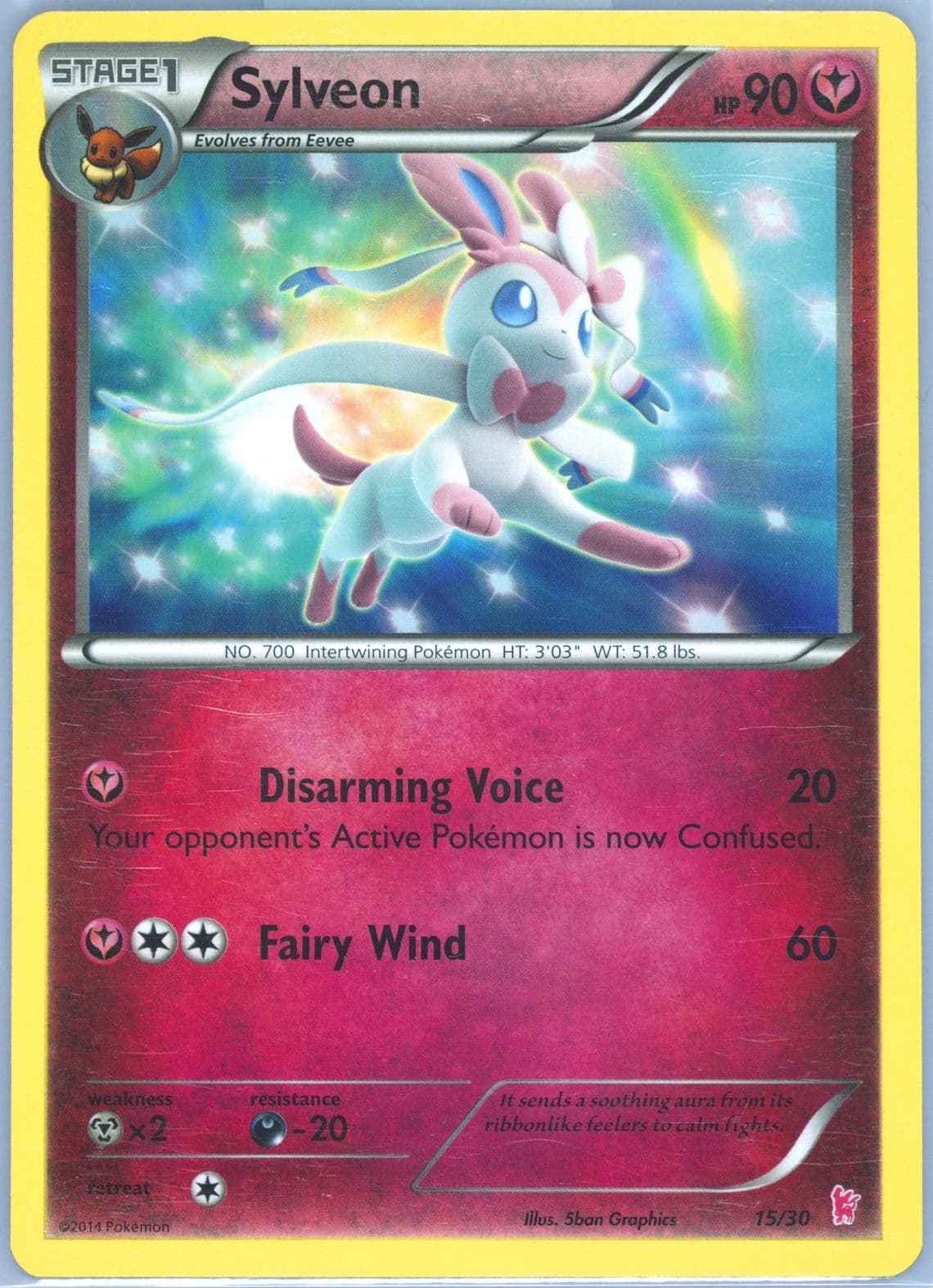 Sylveon (15) 2014 Pokemon XY Sylveon Half Deck