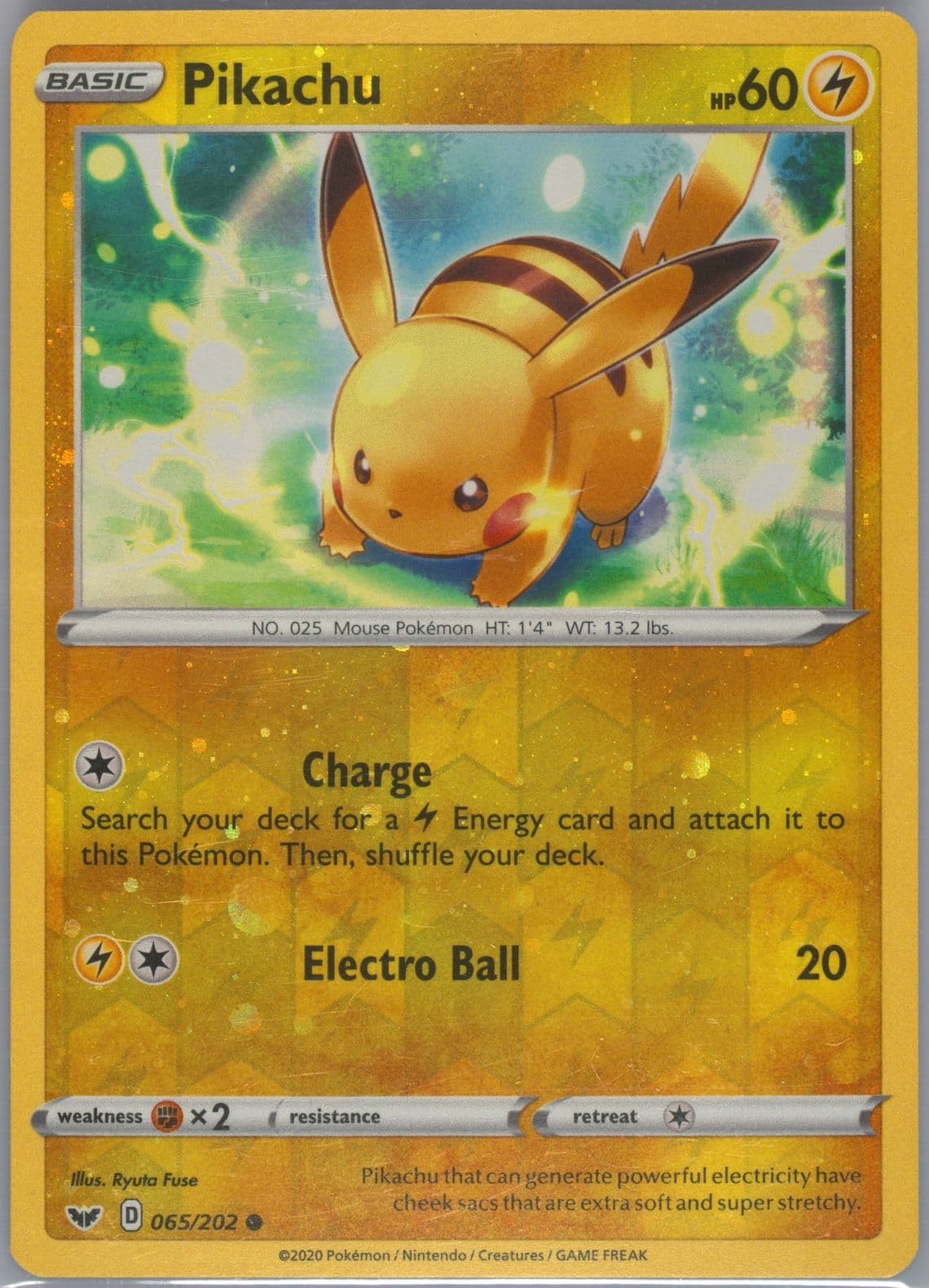 Pikachu-Reverse Foil Cosmos Mini Tin 5-Pack Collection (065) 2020 Pokemon Sword & Shield