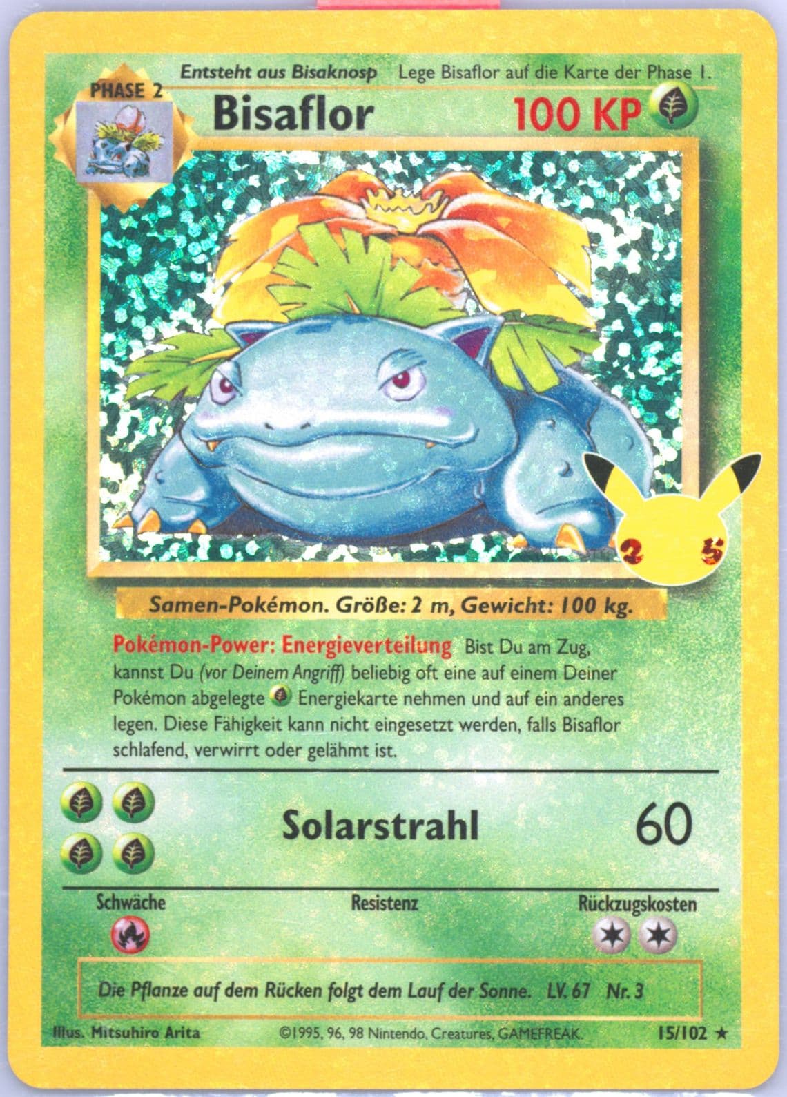 Bisaflor-Holo German (15) 2021 Pokemon Celebrations Classic Collection