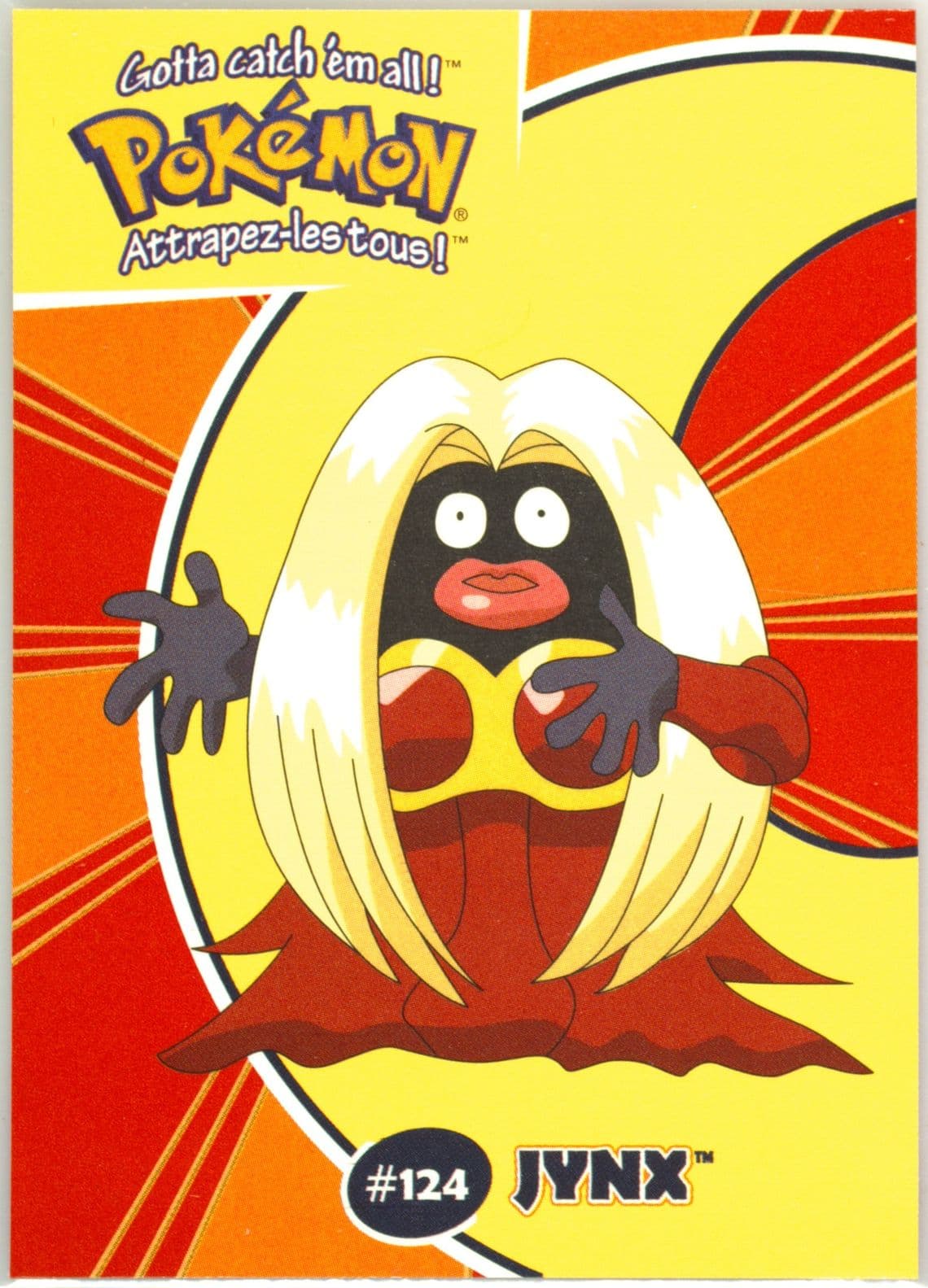 Jynx (22) 2000 Danone Pokemon Stadium Tip