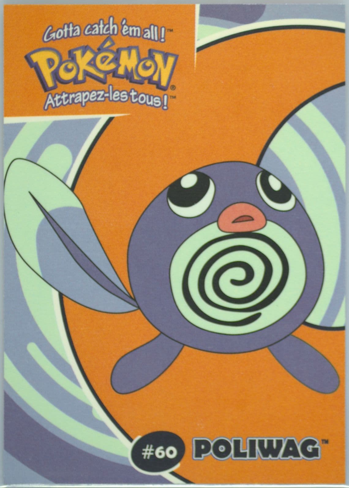Poliwag (33) 2000 Danone Pokemon Stadium Tip