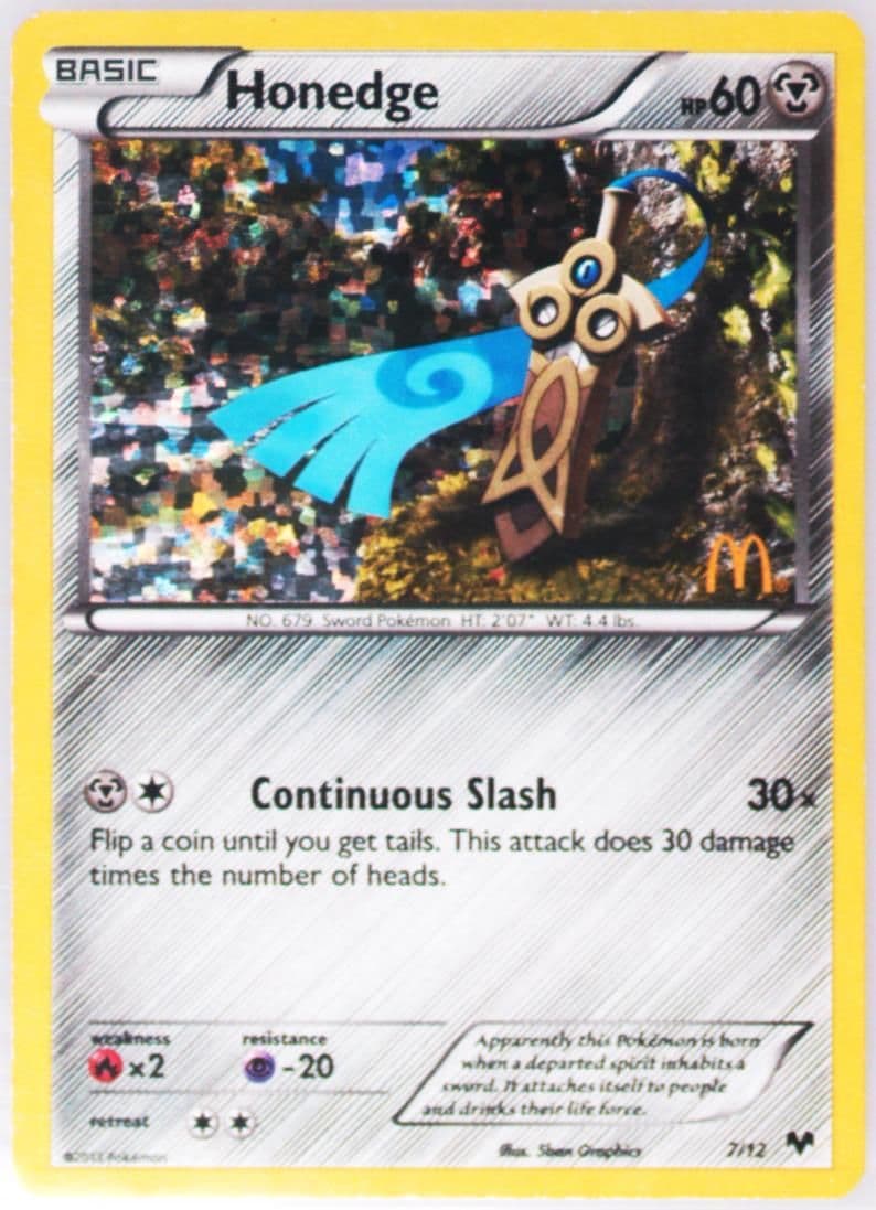Honedge (7) 2014 Pokemon McDonald's Collection