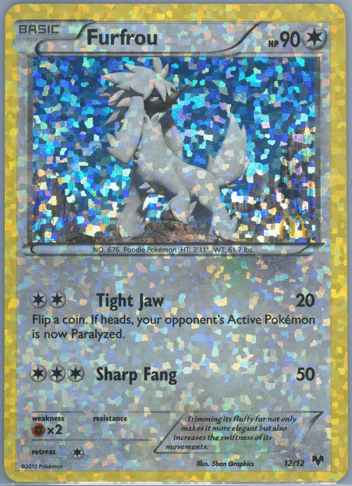 Furfrou (12) 2014 Pokemon McDonald's Collection