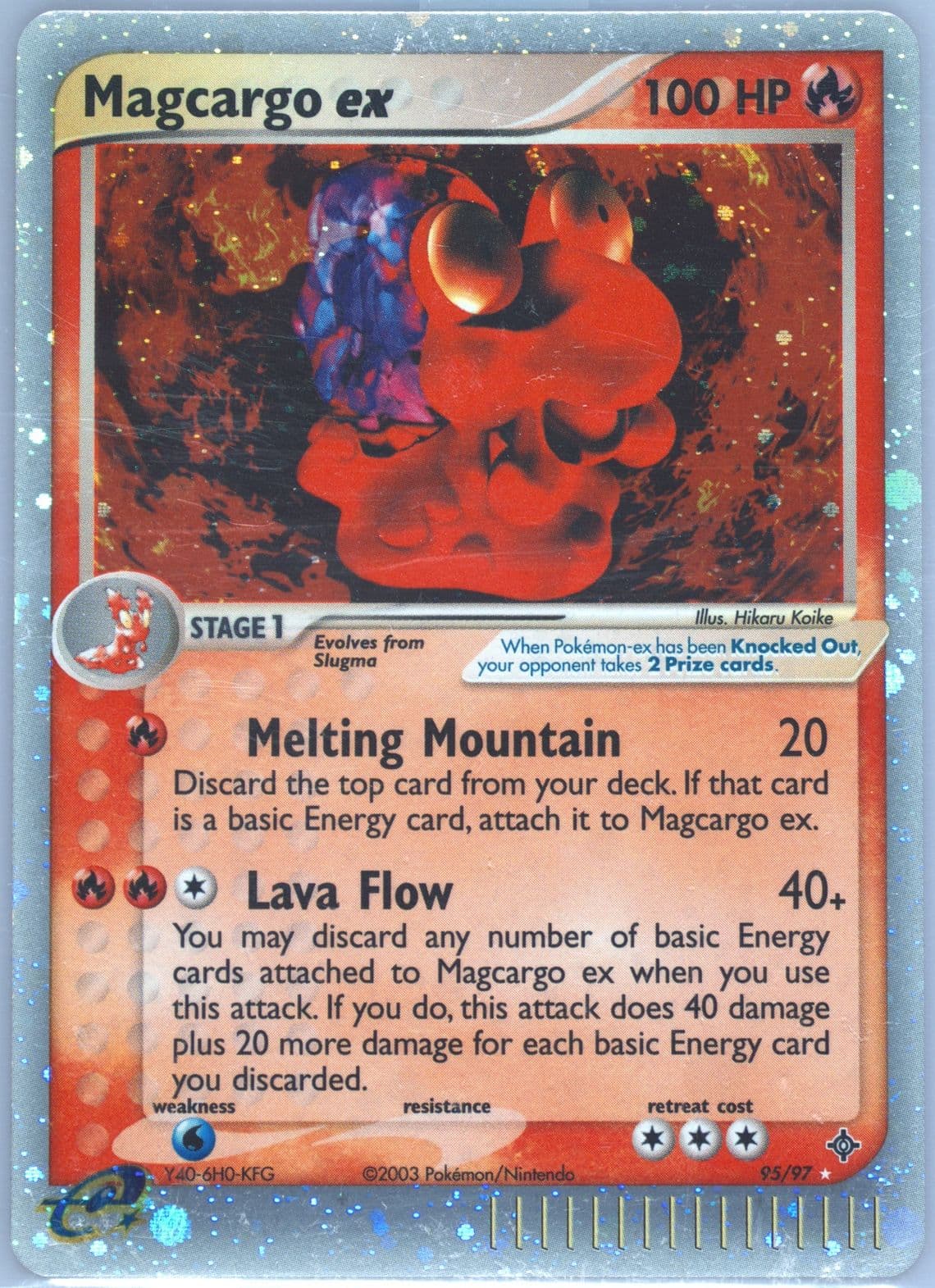 Magcargo EX-Holo (95) 2003 Pokemon EX Dragon