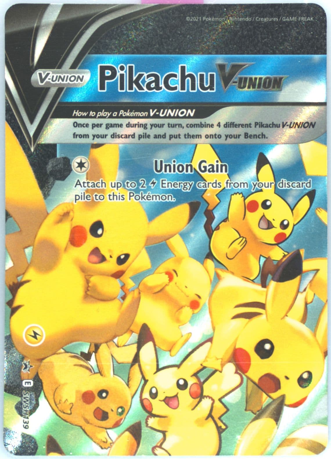 Pikachu V-Union Celebrations Collection (139) 2021 Pokemon Swsh Black Star Promo