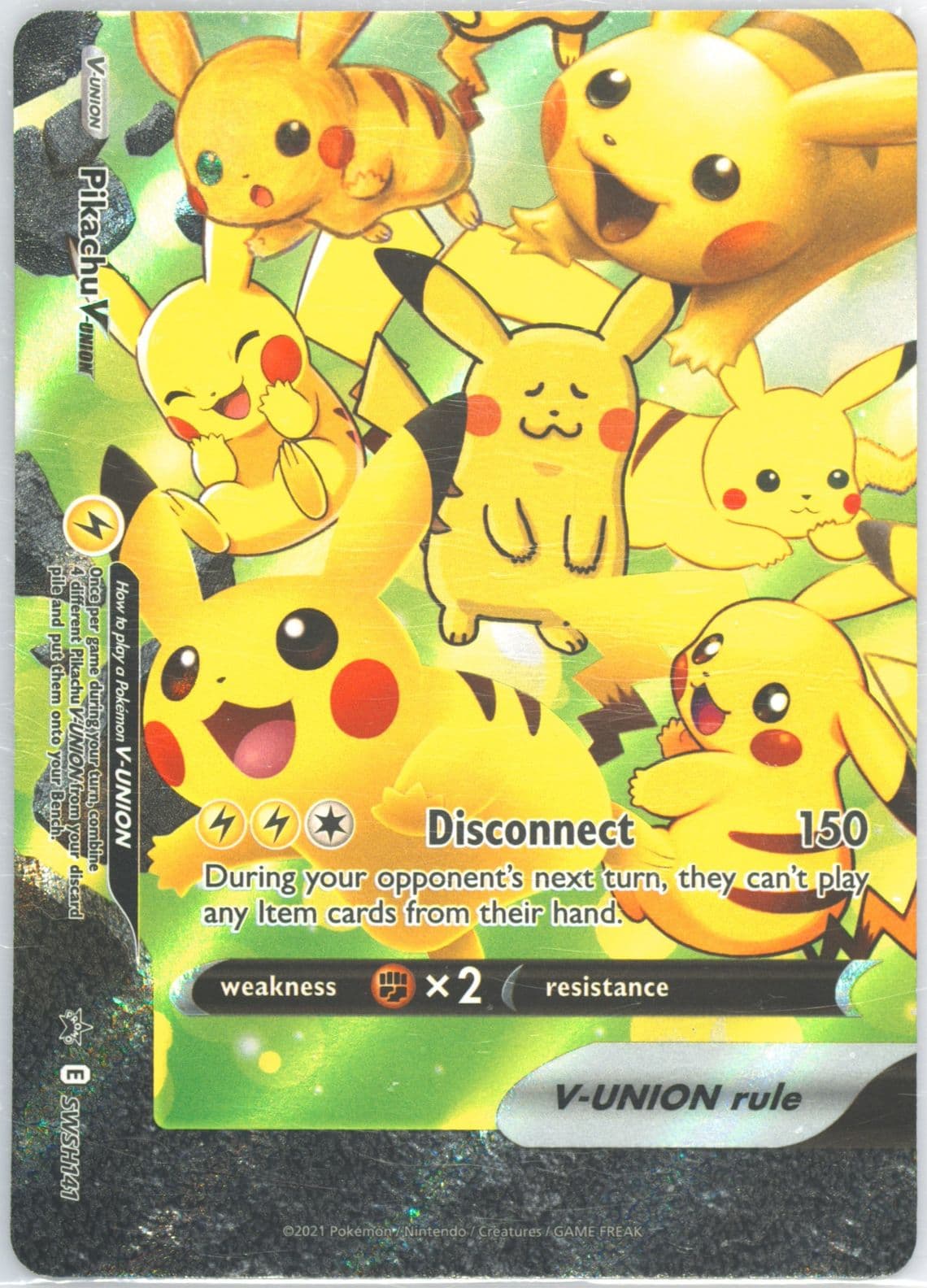 Pikachu V-Union Celebrations Collection (141) 2021 Pokemon Swsh Black Star Promo