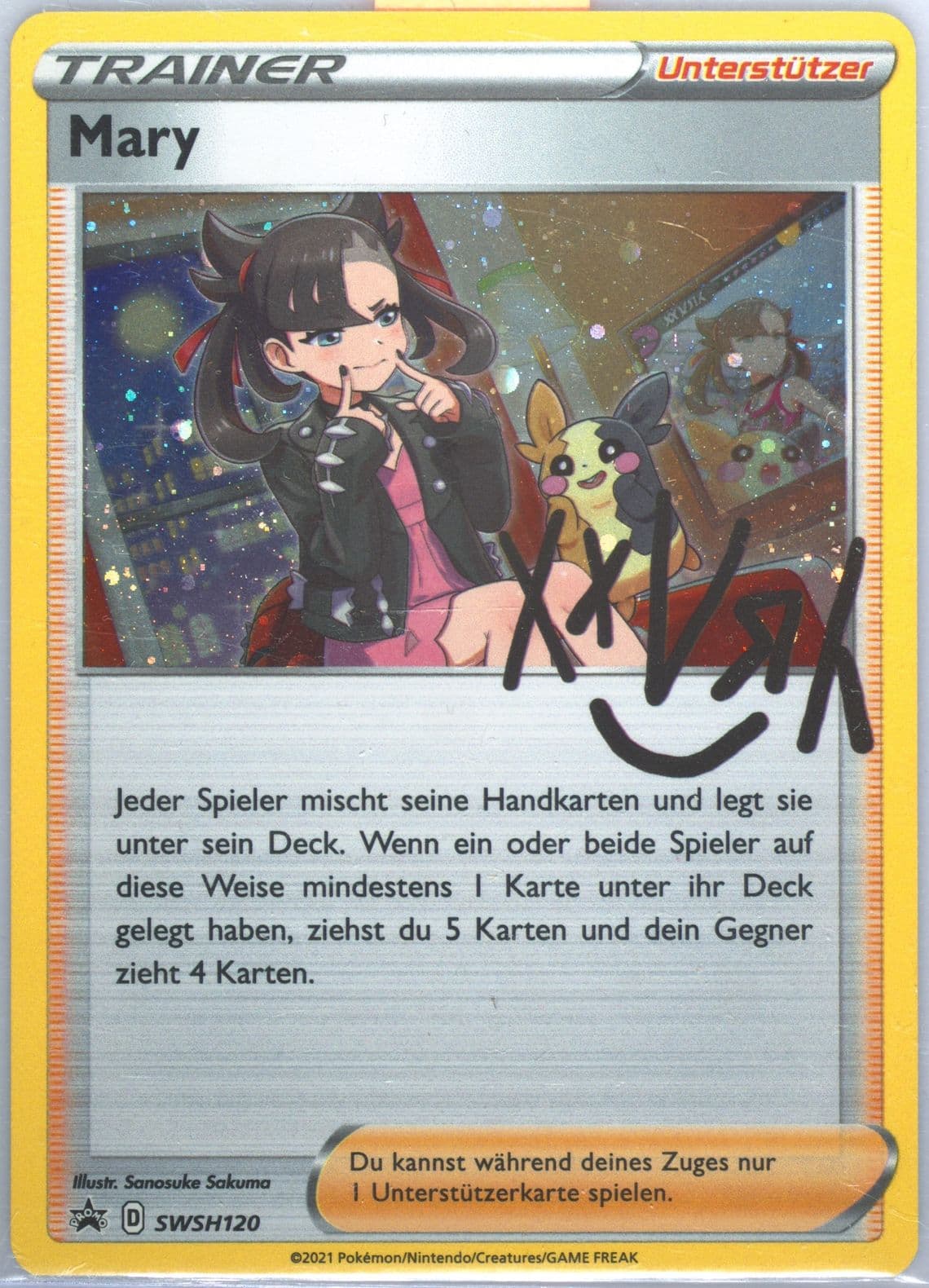 Mary-Holo Premium Tournament Collection-German (120) 2021 Pokemon Swsh Black Star Promo