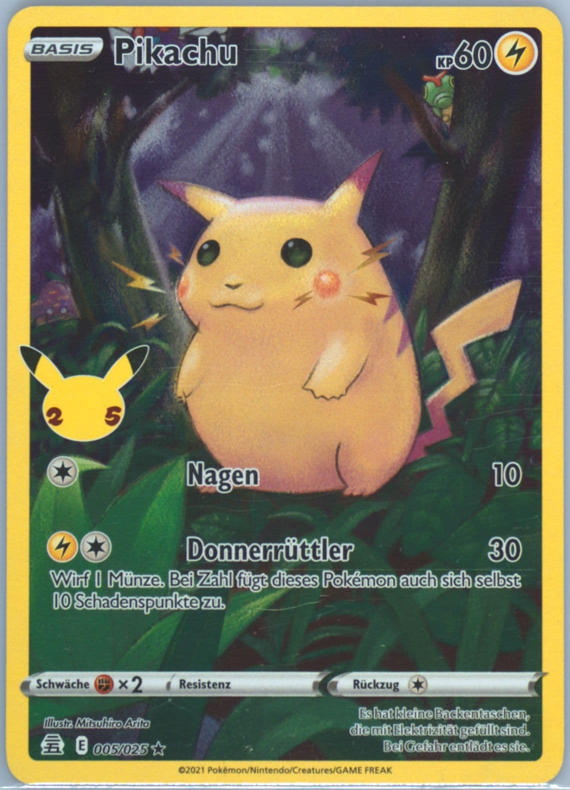 Full Art/Pikachu German (005) 2021 Pokemon Celebrations