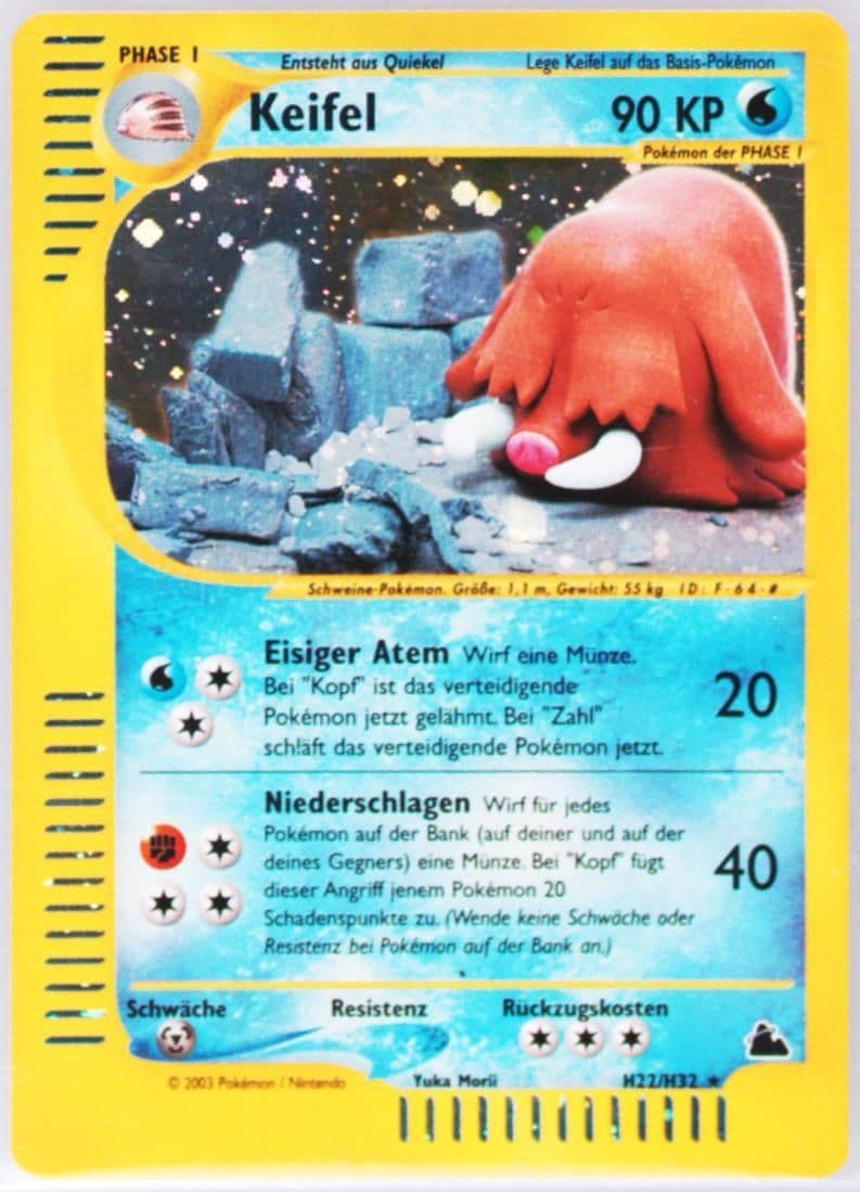 Keifel-Holo German (H22) 2003 Pokemon Skyridge
