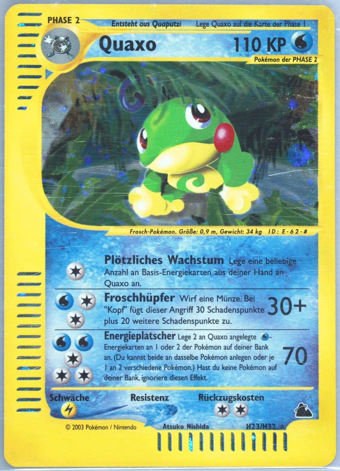 Quaxo-Holo German (H23) 2003 Pokemon Skyridge