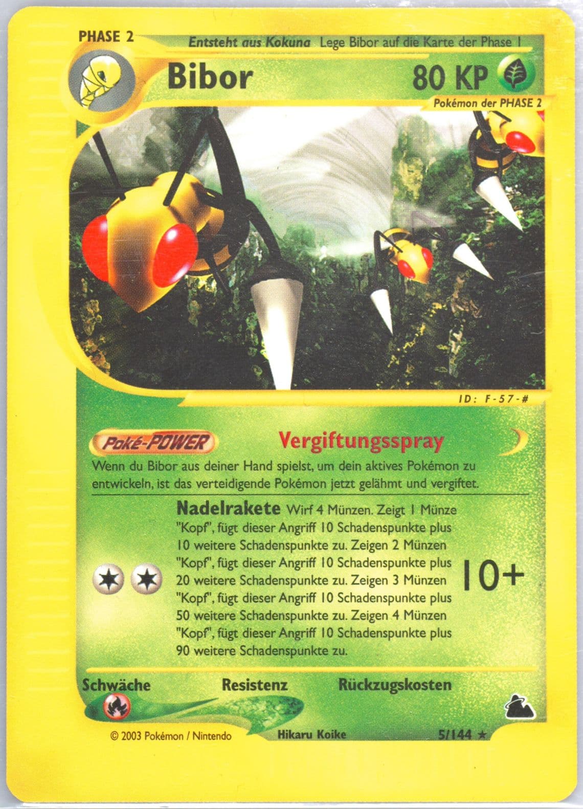Bibor German (5) 2003 Pokemon Skyridge