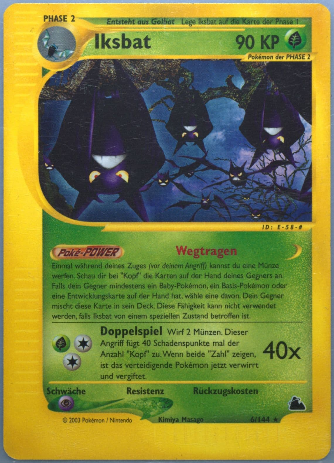 Iksbat German (6) 2003 Pokemon Skyridge