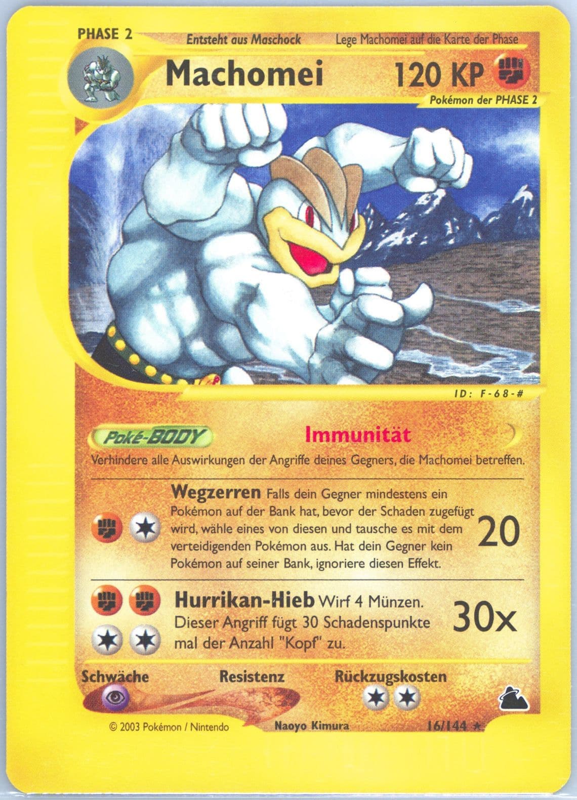 Machomei German (16) 2003 Pokemon Skyridge