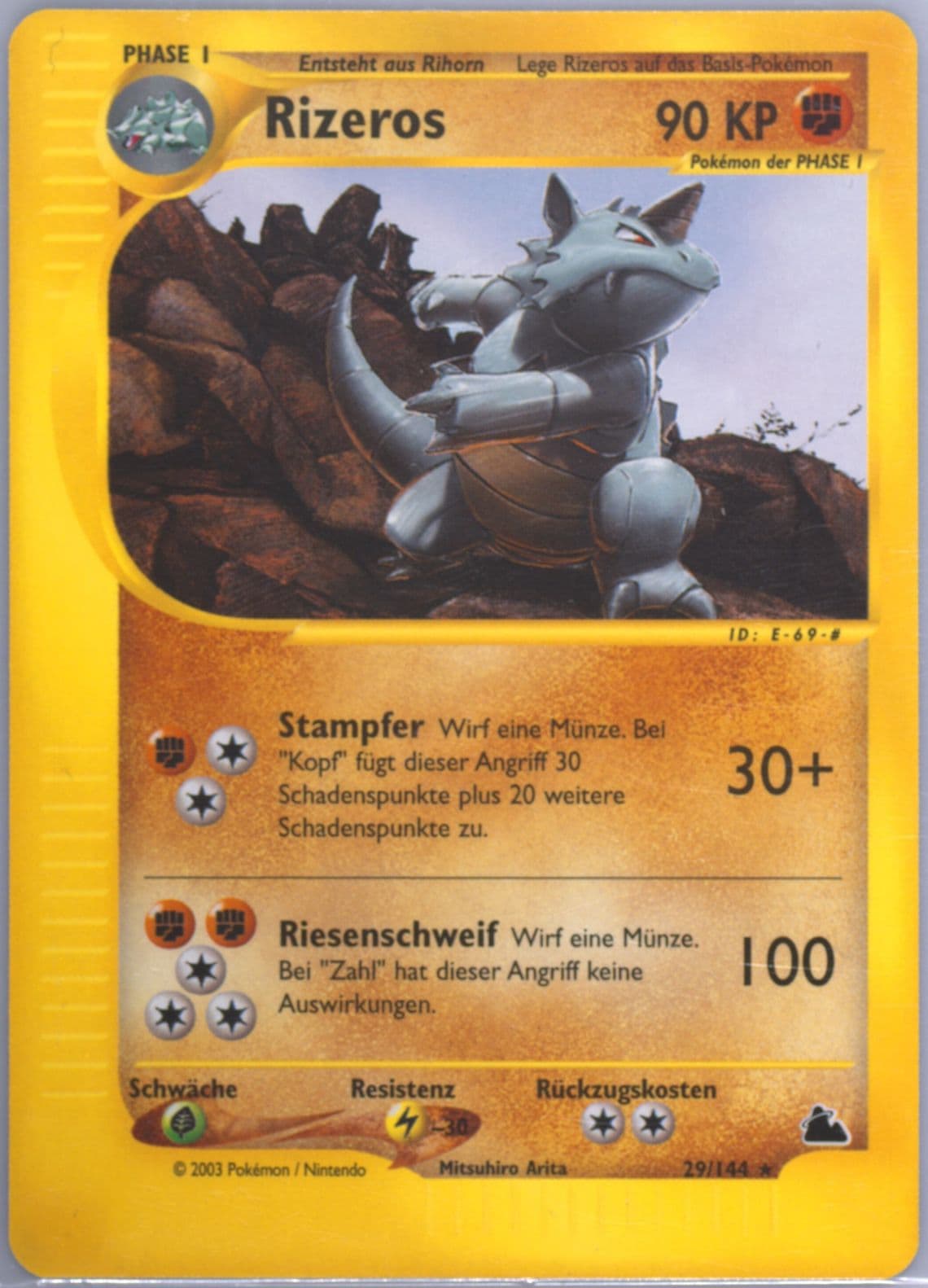 Rizeros German (29) 2003 Pokemon Skyridge