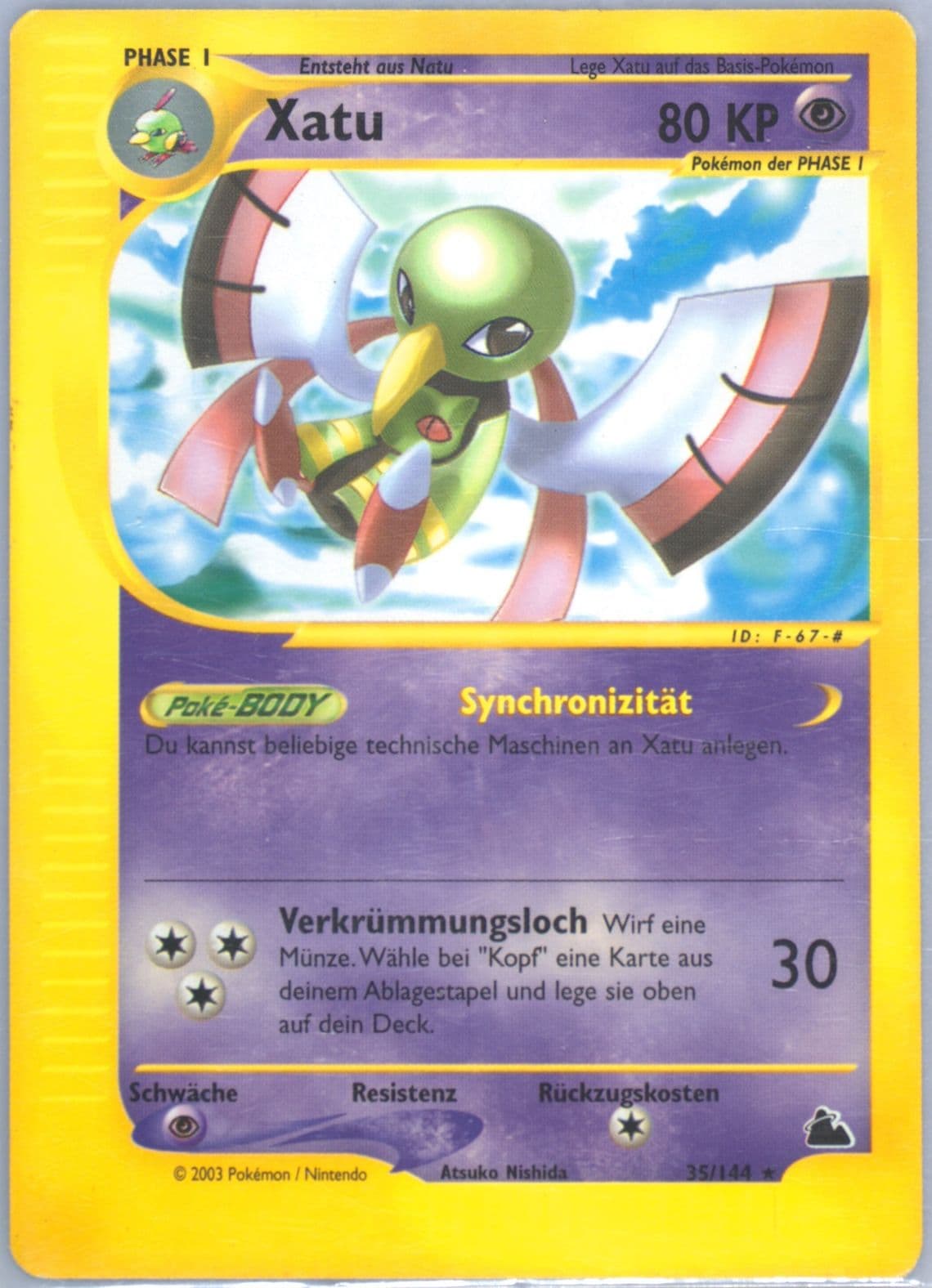 Xatu German (35) 2003 Pokemon Skyridge