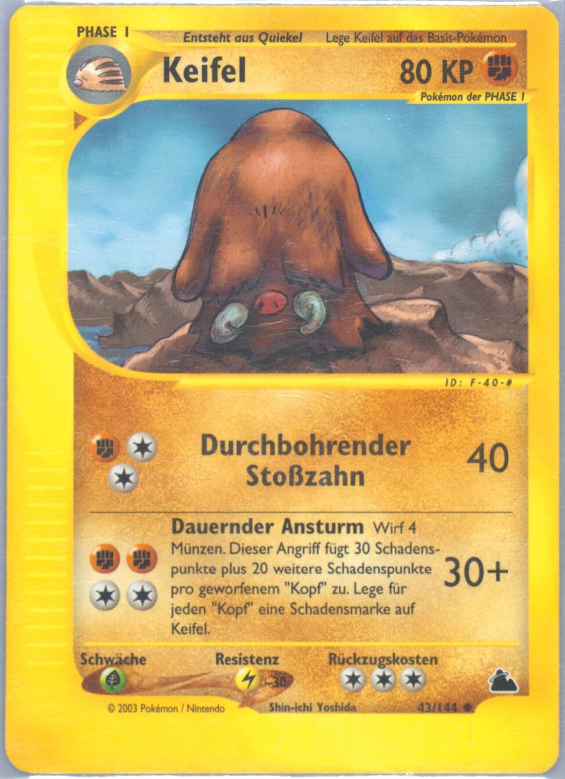 Keifel German (43) 2003 Pokemon Skyridge