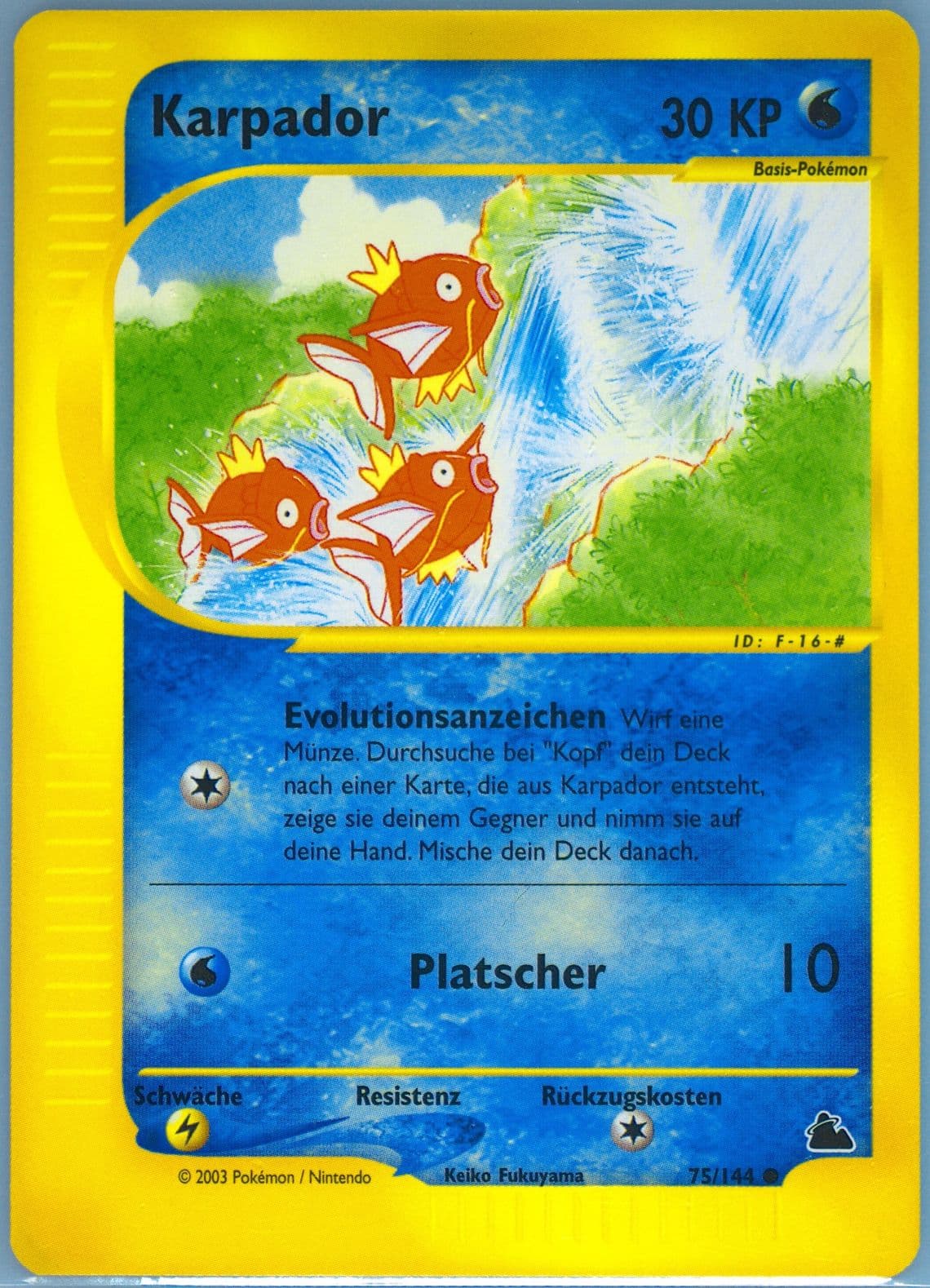 Karpador German (75) 2003 Pokemon Skyridge