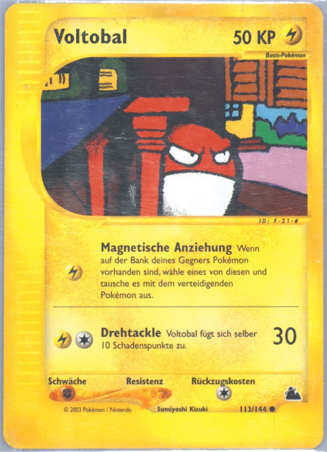 Voltobal German (113) 2003 Pokemon Skyridge